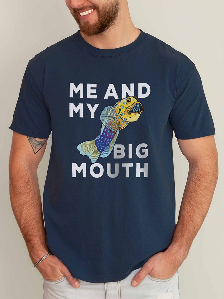 Me and My Big Mouth Blue-Spotted Jawfish T-Shirt for Reef Aquarium Lovers product image (2)
