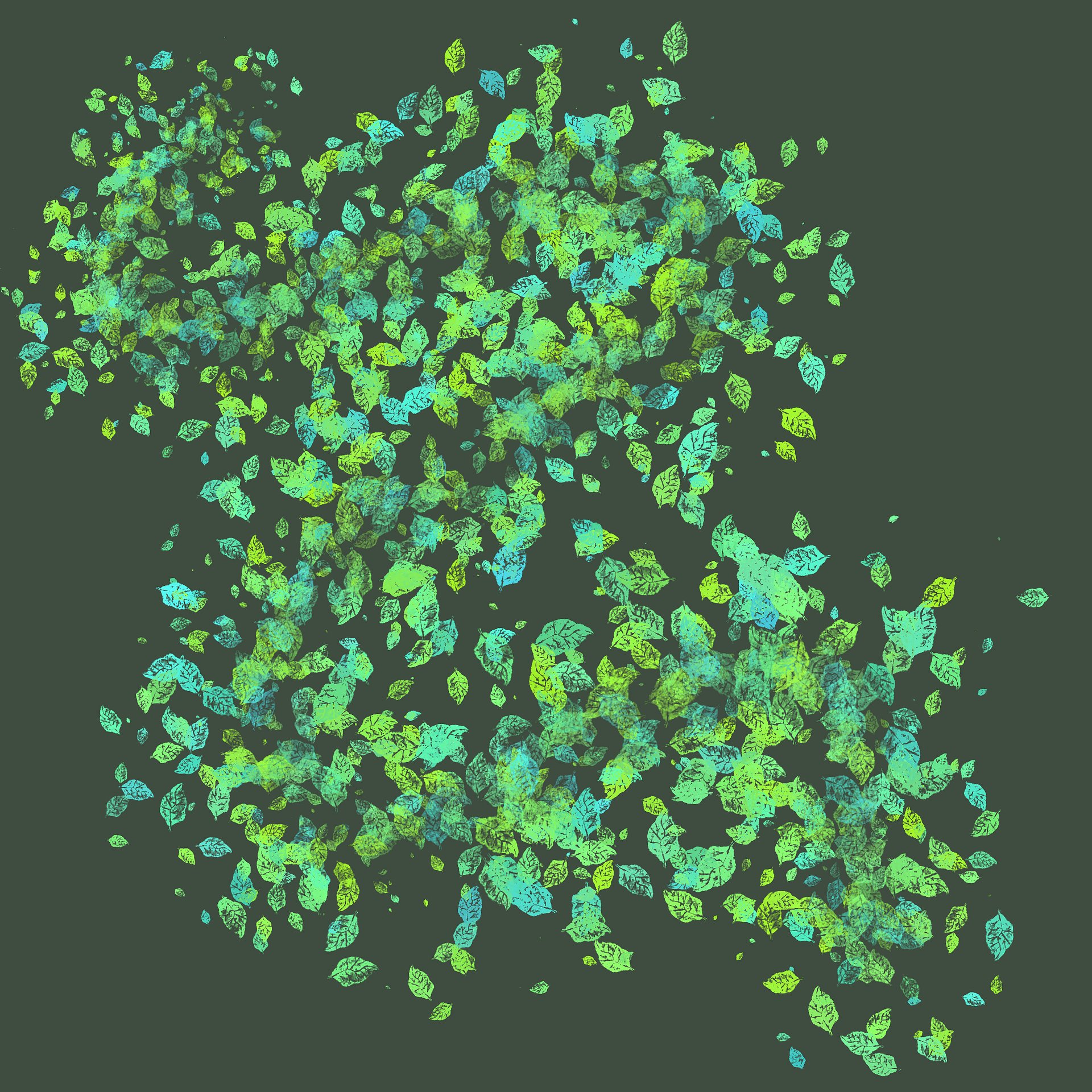 Handdrawn Leaf Scatter Brush product image (2)