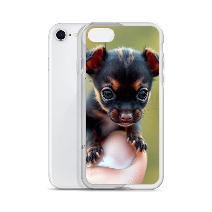 Tiny German Shepherd Puppy Clear iPhone Case product image (51)
