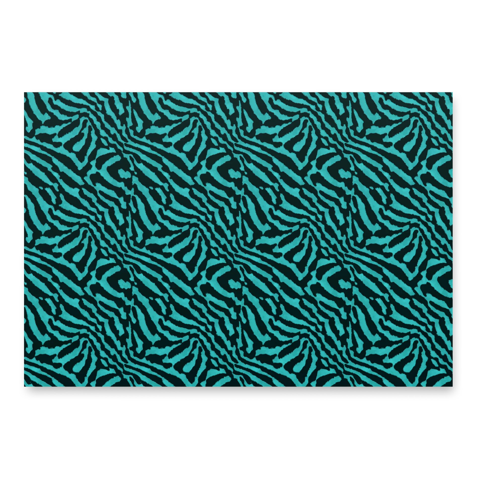 Teal Zebra Paper Sheets product image (3)
