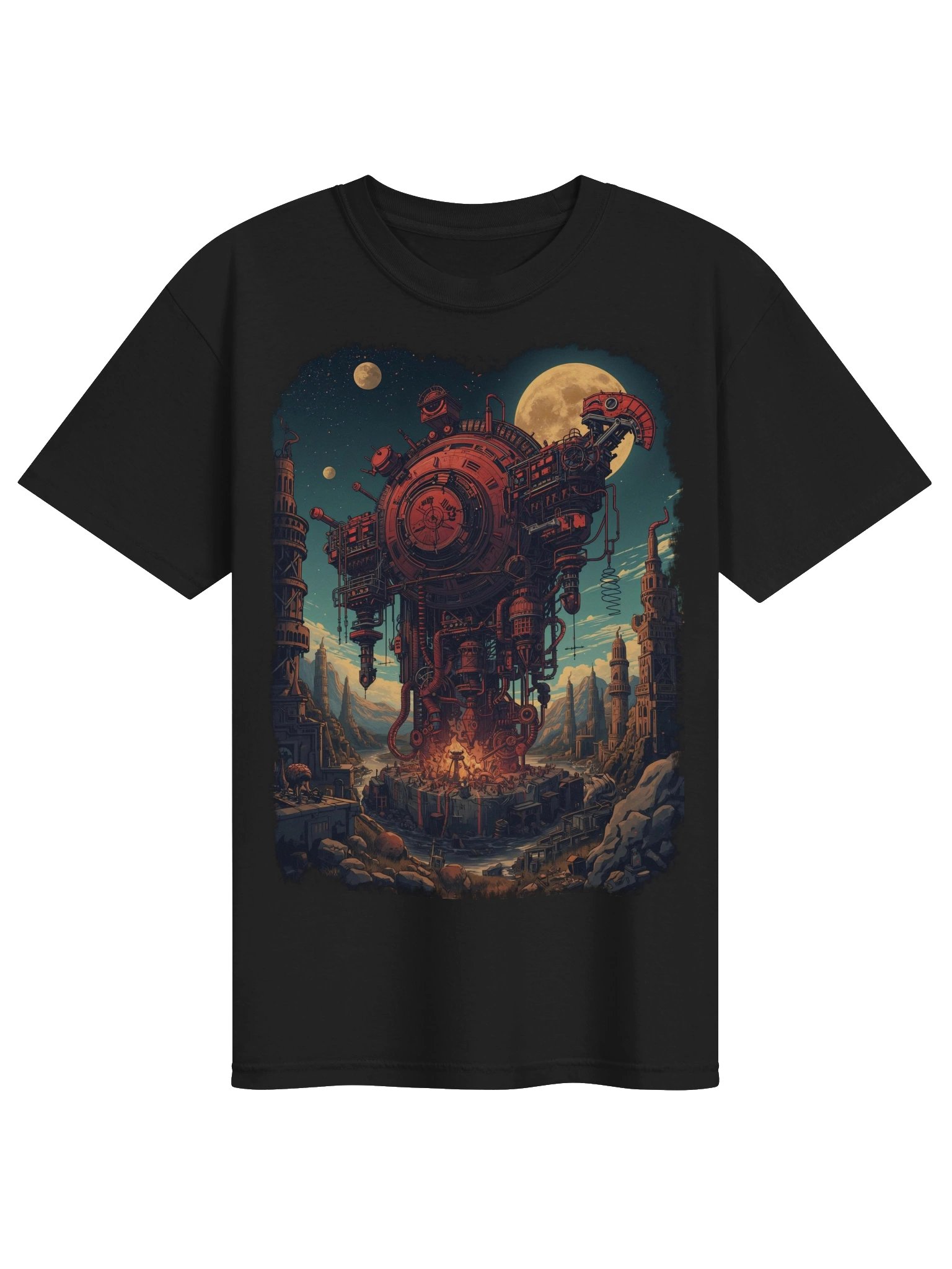 Retro-Futuristic Reactor Heavyweight T-Shirt product image (1)