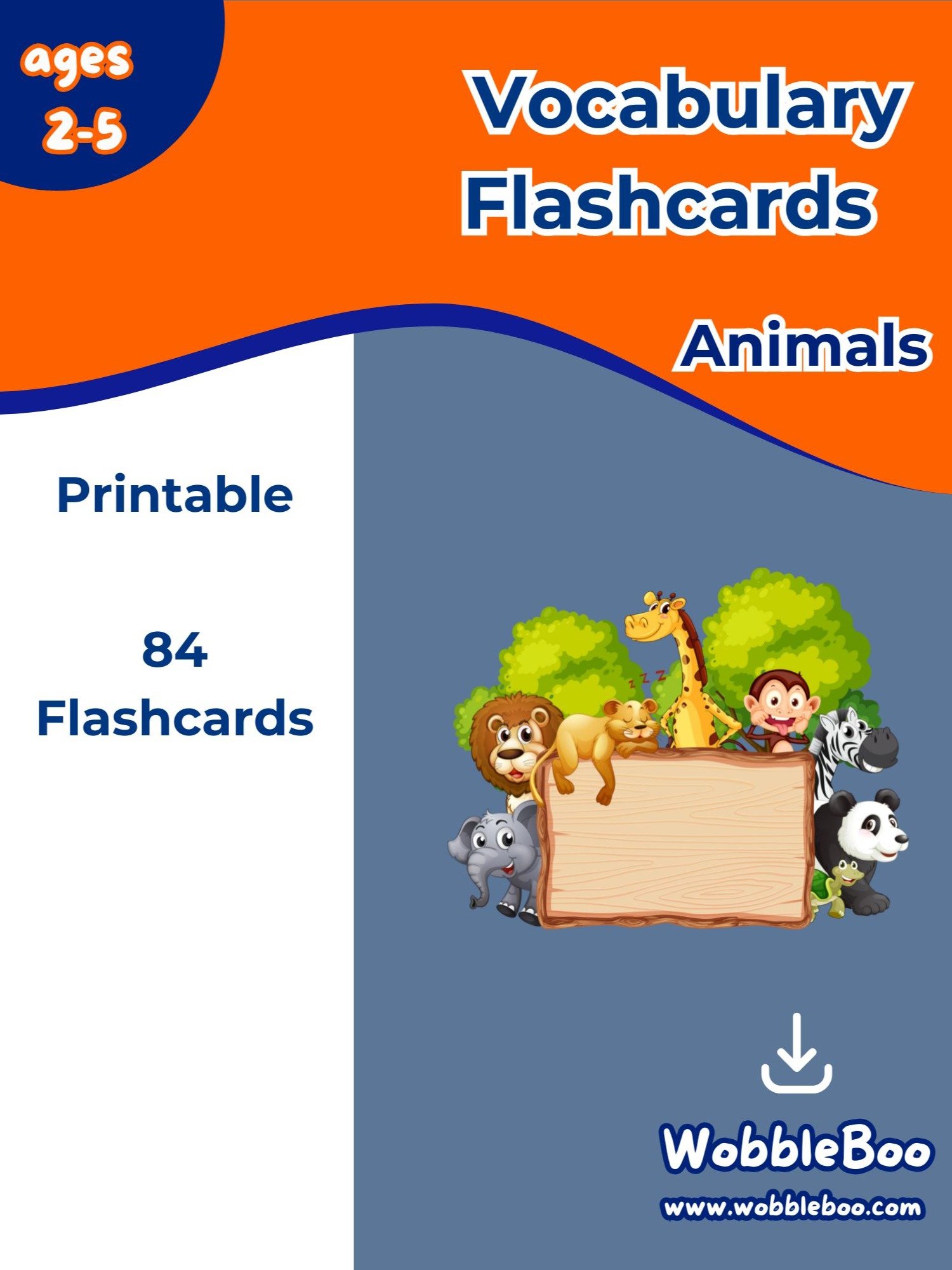 Printable Flashcards: Animals product image (1)