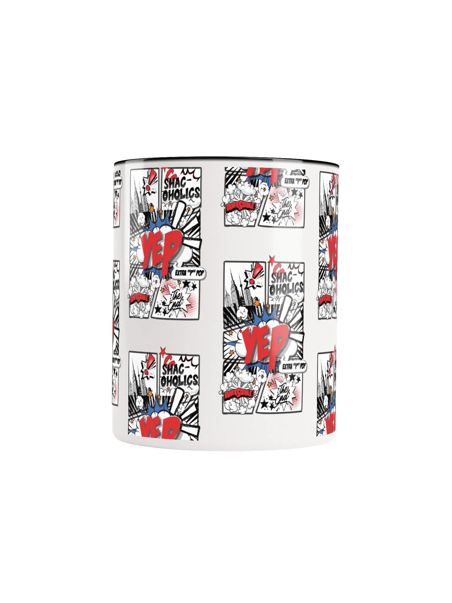 Shac-oholics Comic Blast Mug - Red 