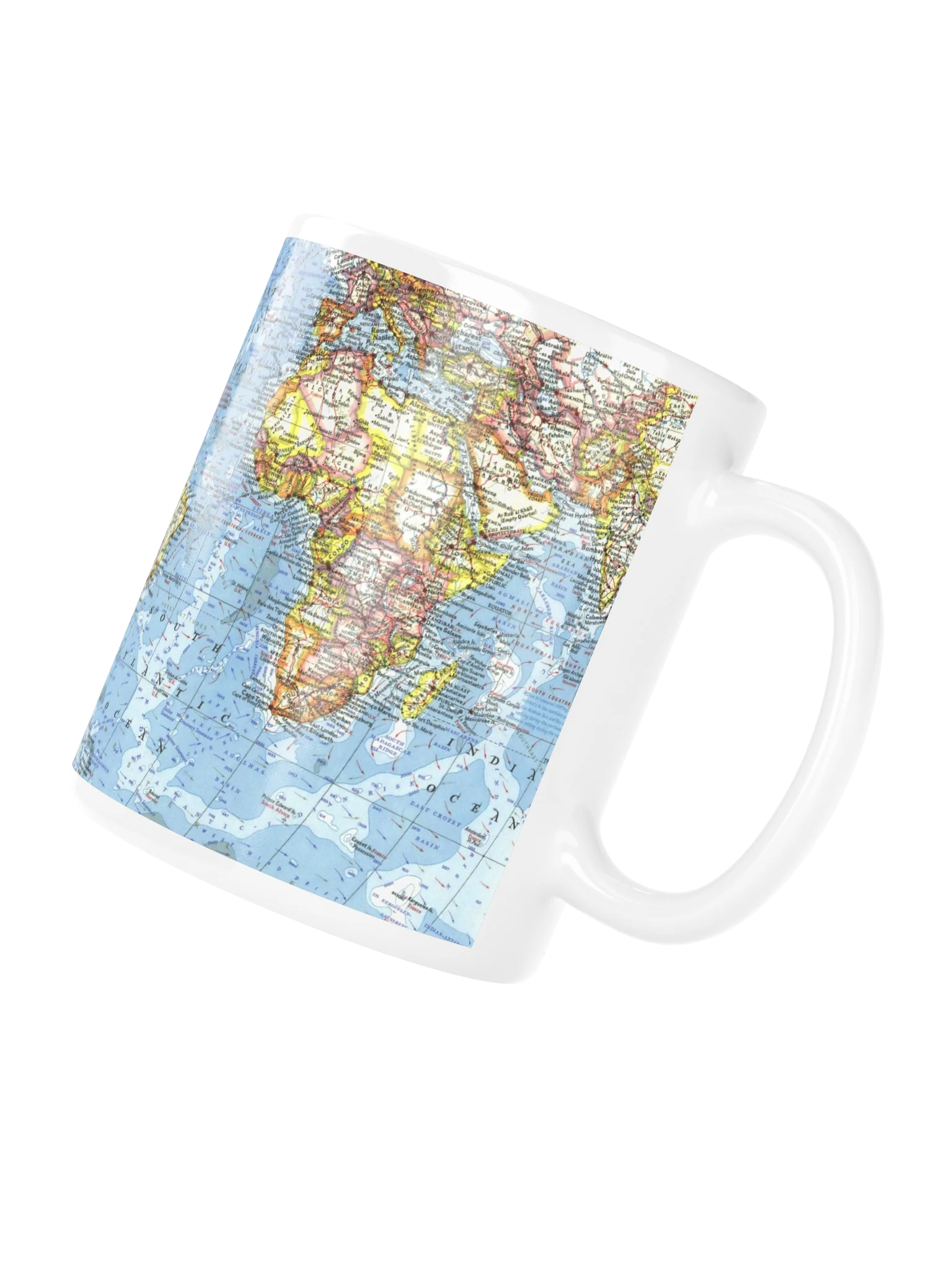 Atlas World Map Glossy Mug product image (4)