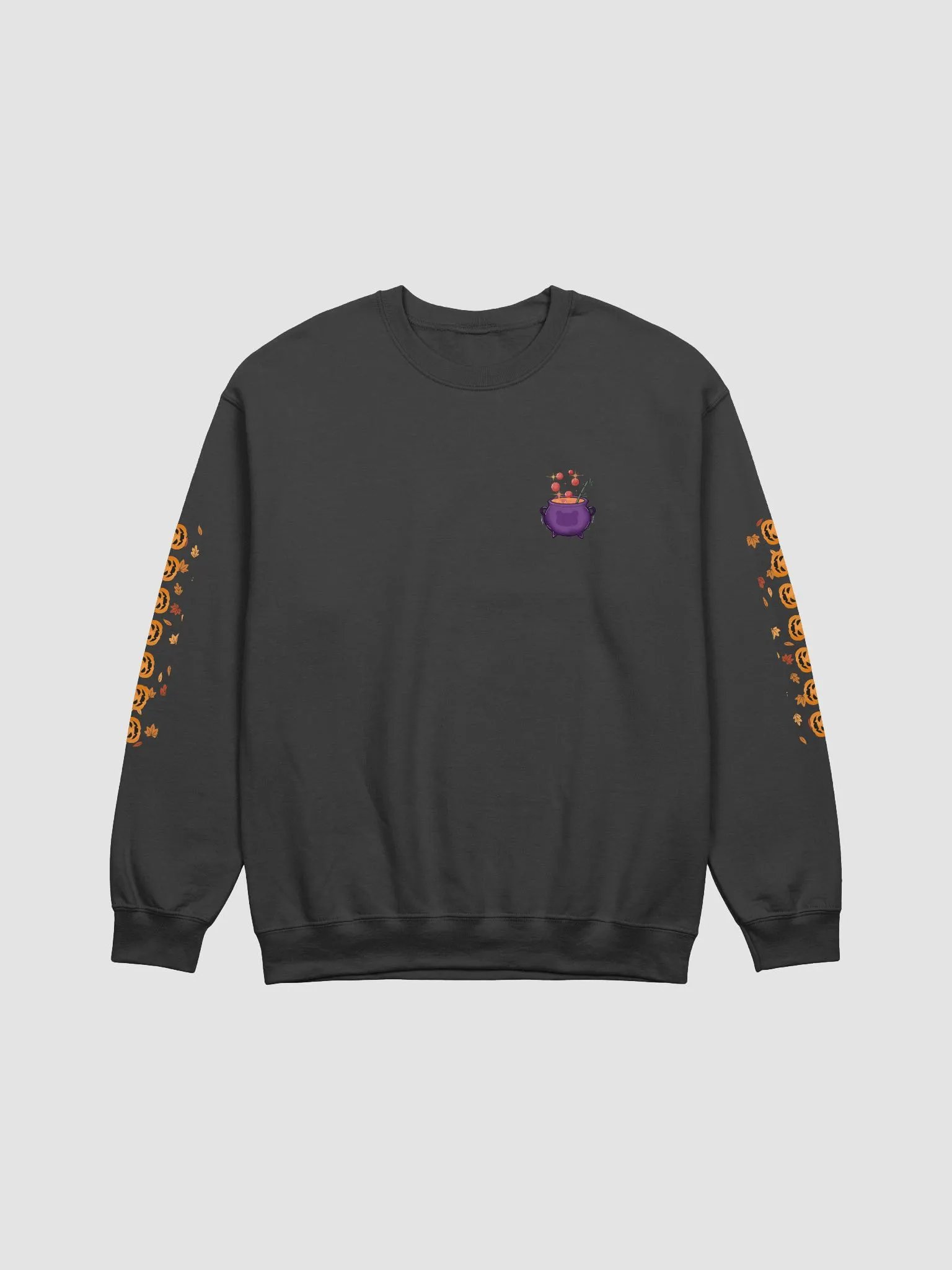 Pumpkin Witch Panda Sweatshirt - Front Design product image (1)