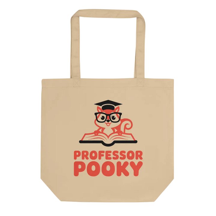 Professor Pooky's Wise Cat Tote Bag product image (1)