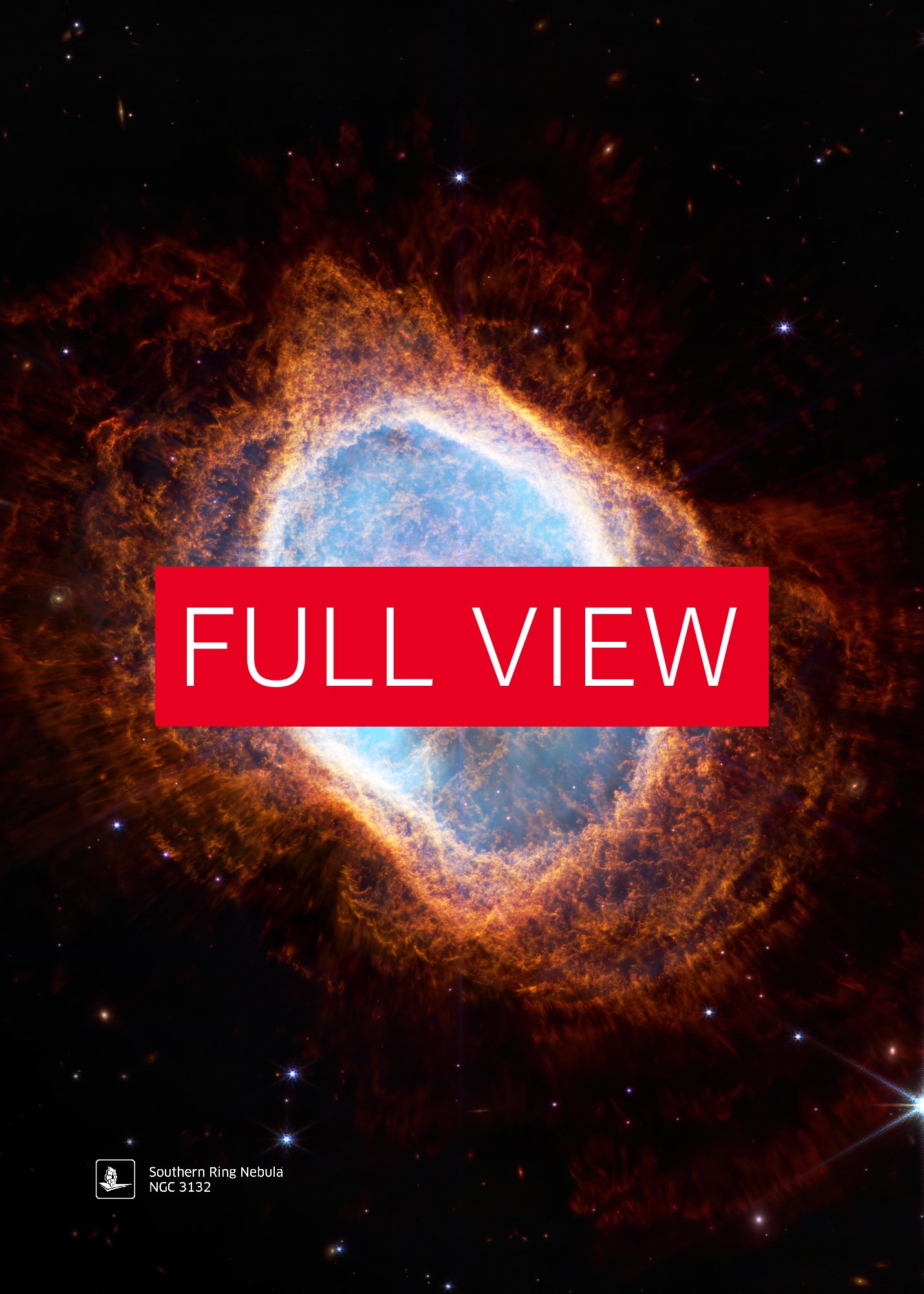 Southern Ring Nebula, NGC 3132 (James Webb/JWST) — space poster, science poster product image (5)
