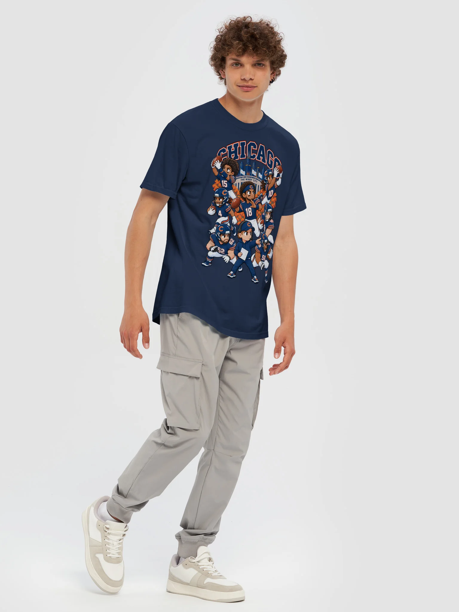 Chicago Football Animated Player T-Shirt product image (61)