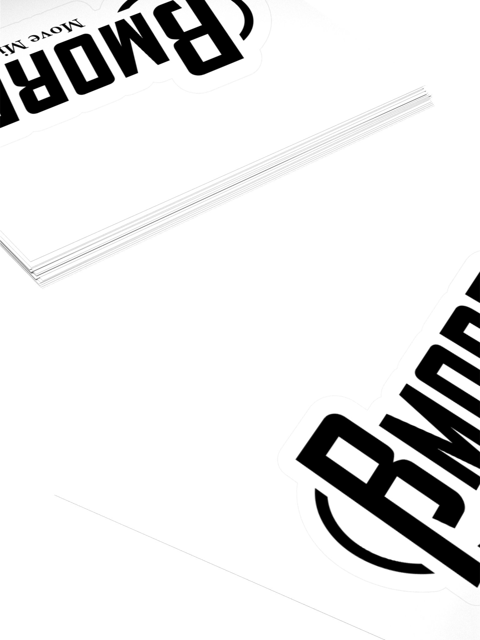 Minimal Black Kiss Cut Sticker product image (14)