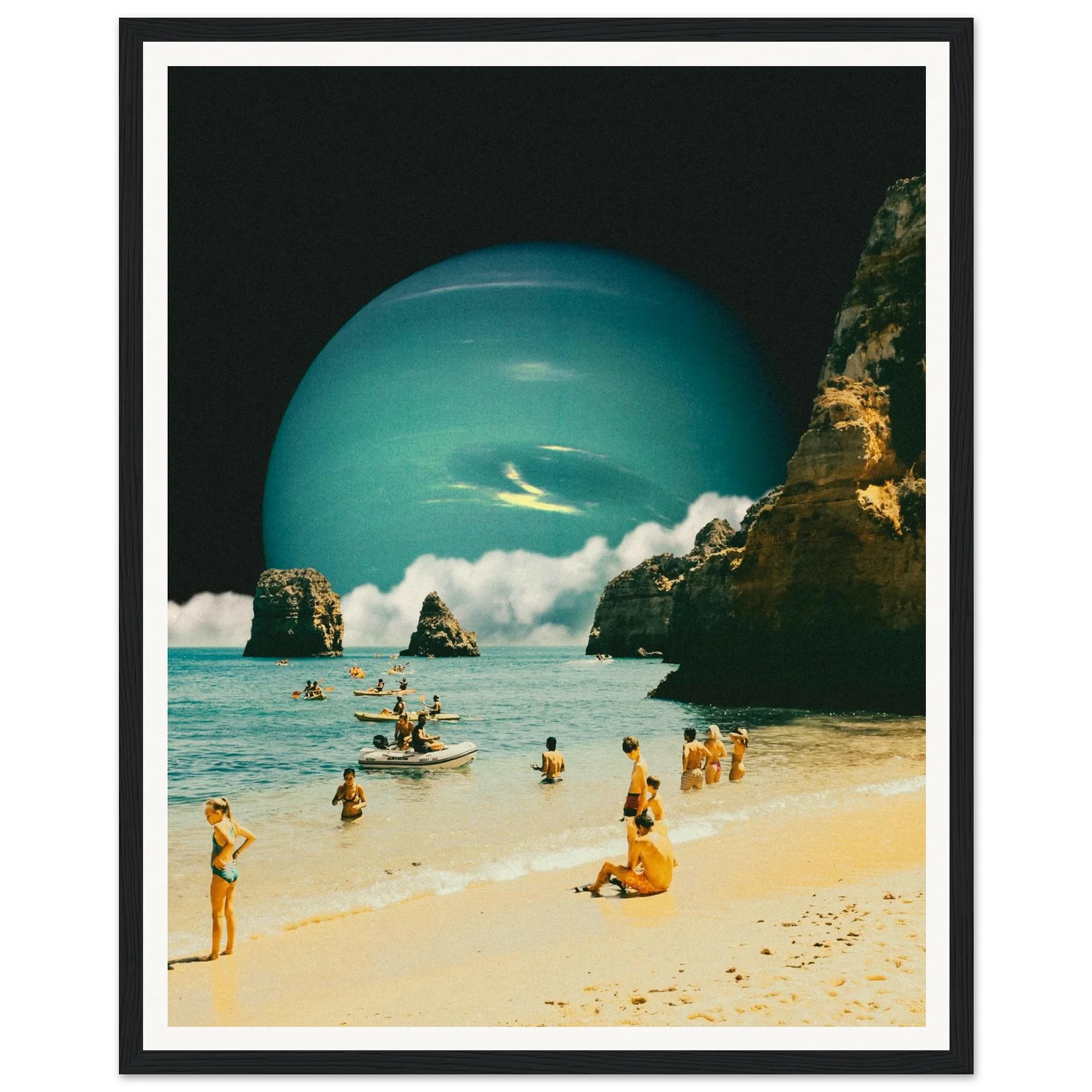 Space Beach Wall Art