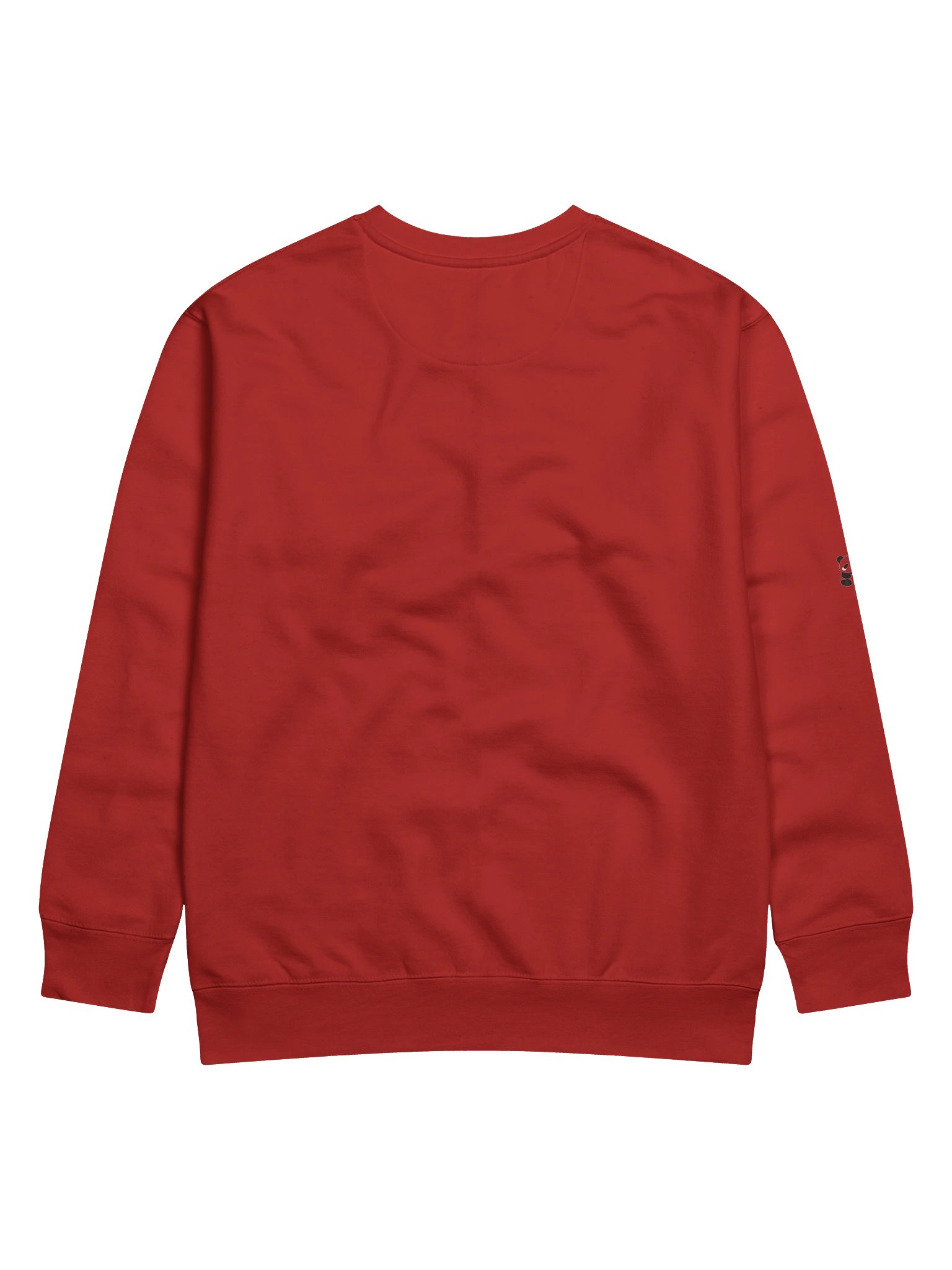 Hidenza Graffiti Tag Sweatshirt – Red Oversized Streetwear Crewneck with Panda Sleeve Detail product image (4)