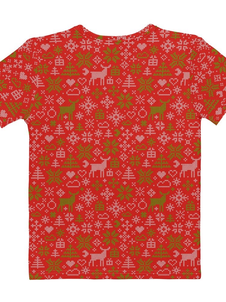 Christmas Nordic Reindeer Holiday Women's T-Shirt product image (5)