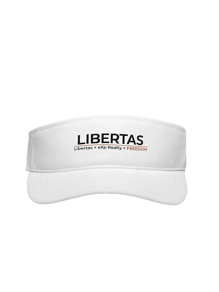 The Libertas - Freedom Performance White Visor | Flexfit Edition | eXp Realty product image (1)
