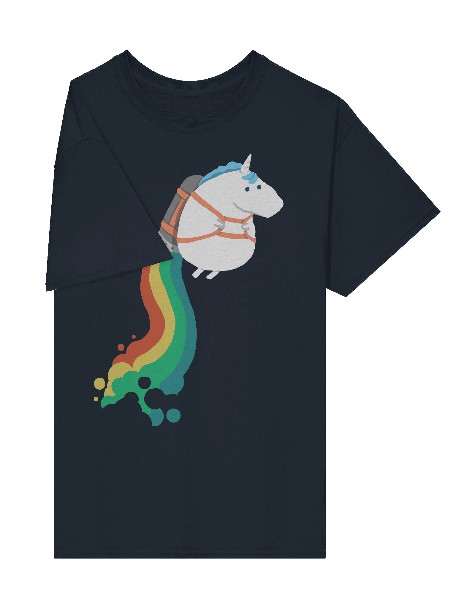 Flying unicorn graphic t-shirt product image (28)