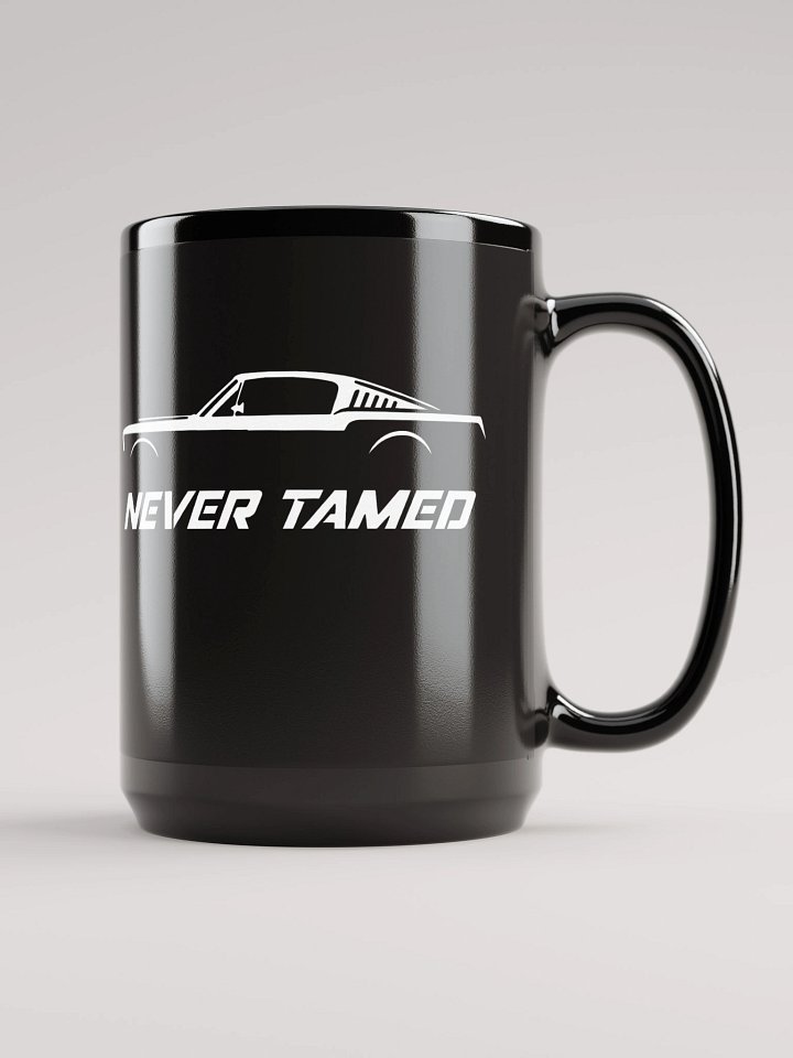 Never Tamed Mustang Mug – 15oz Black product image (1)