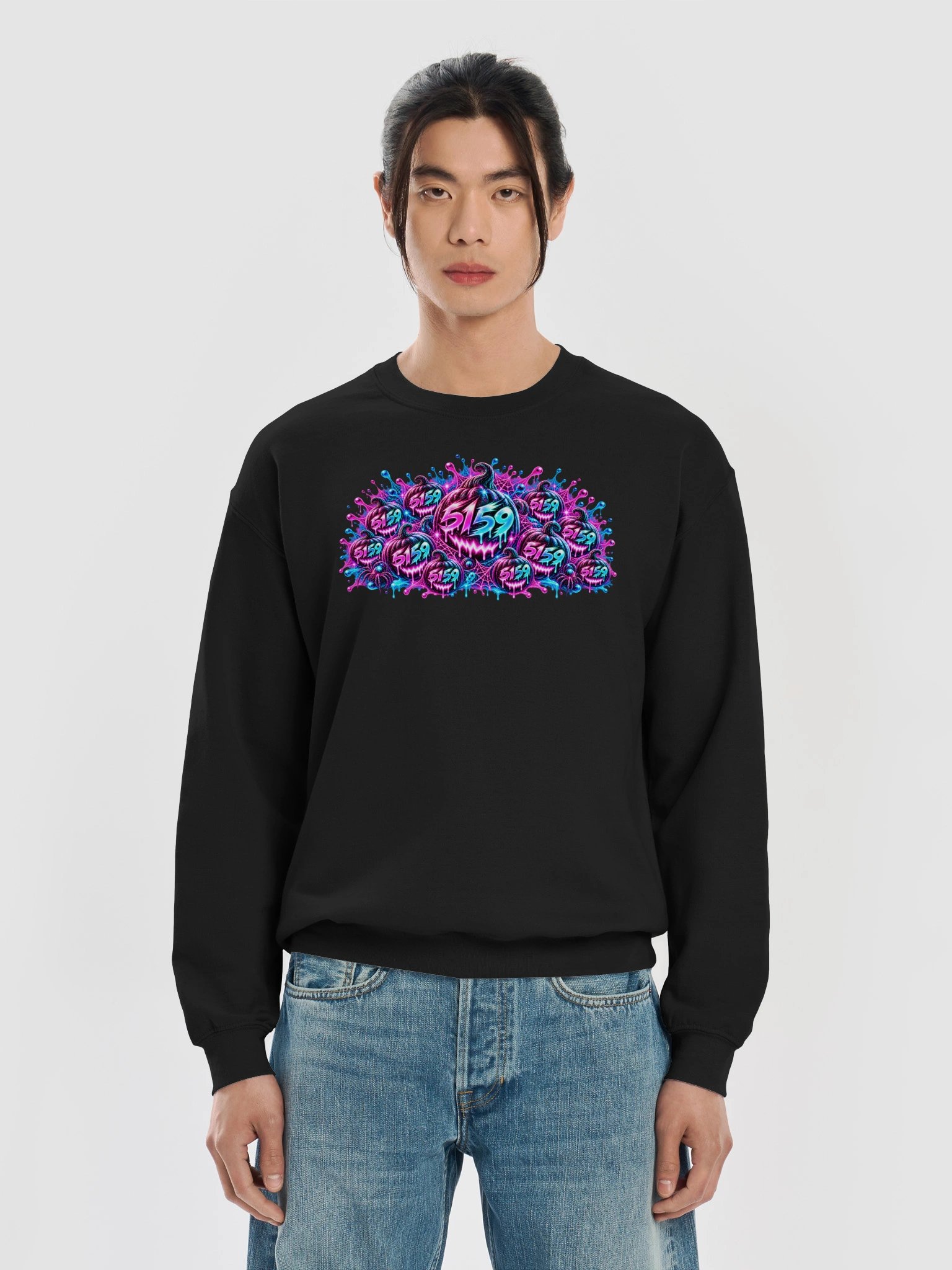 5159 Neon Pumpkin Takeover (Unisex) Sweatshirt product image (17)