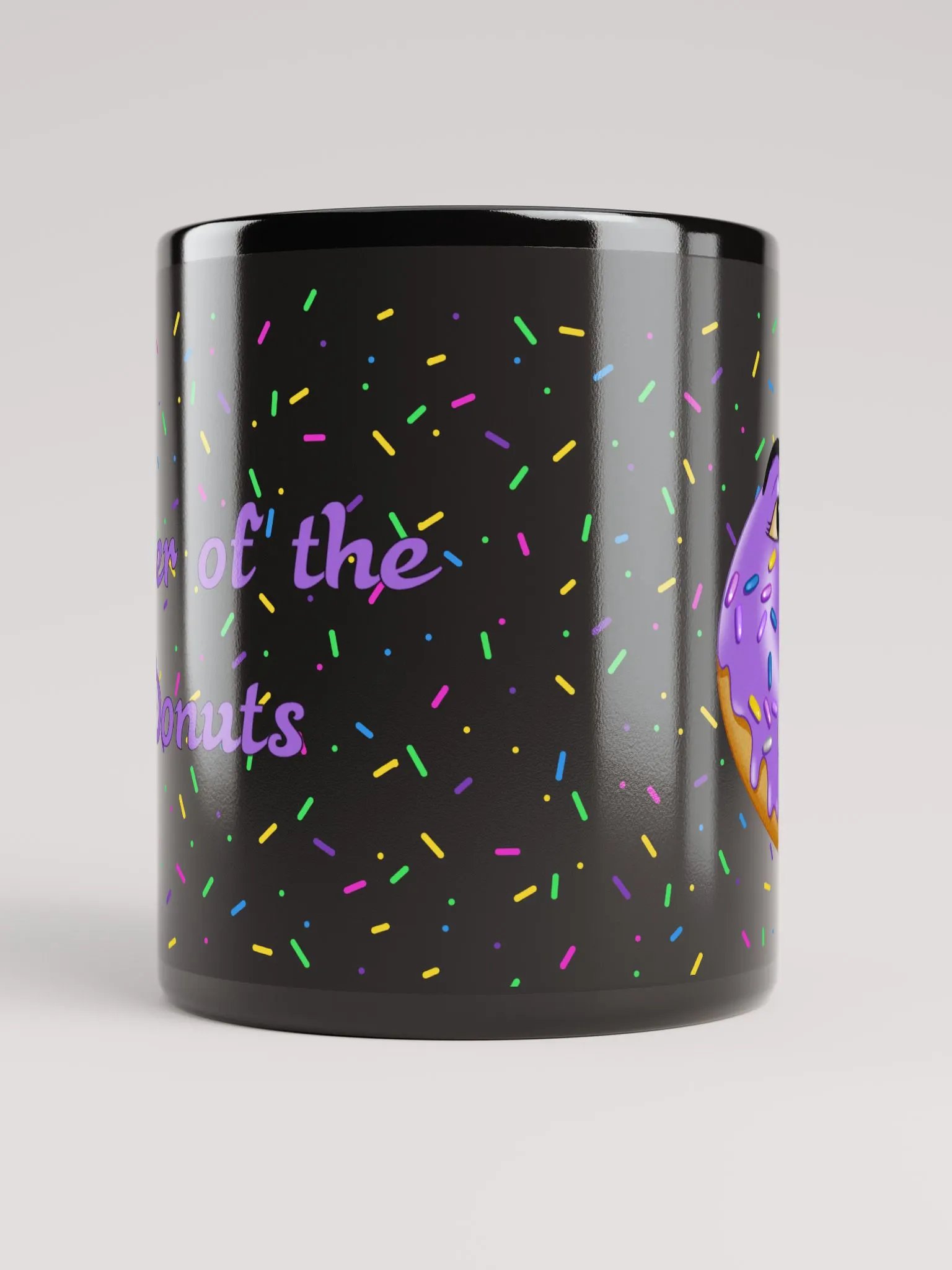 Ruler of the Donuts Black Mug product image (9)