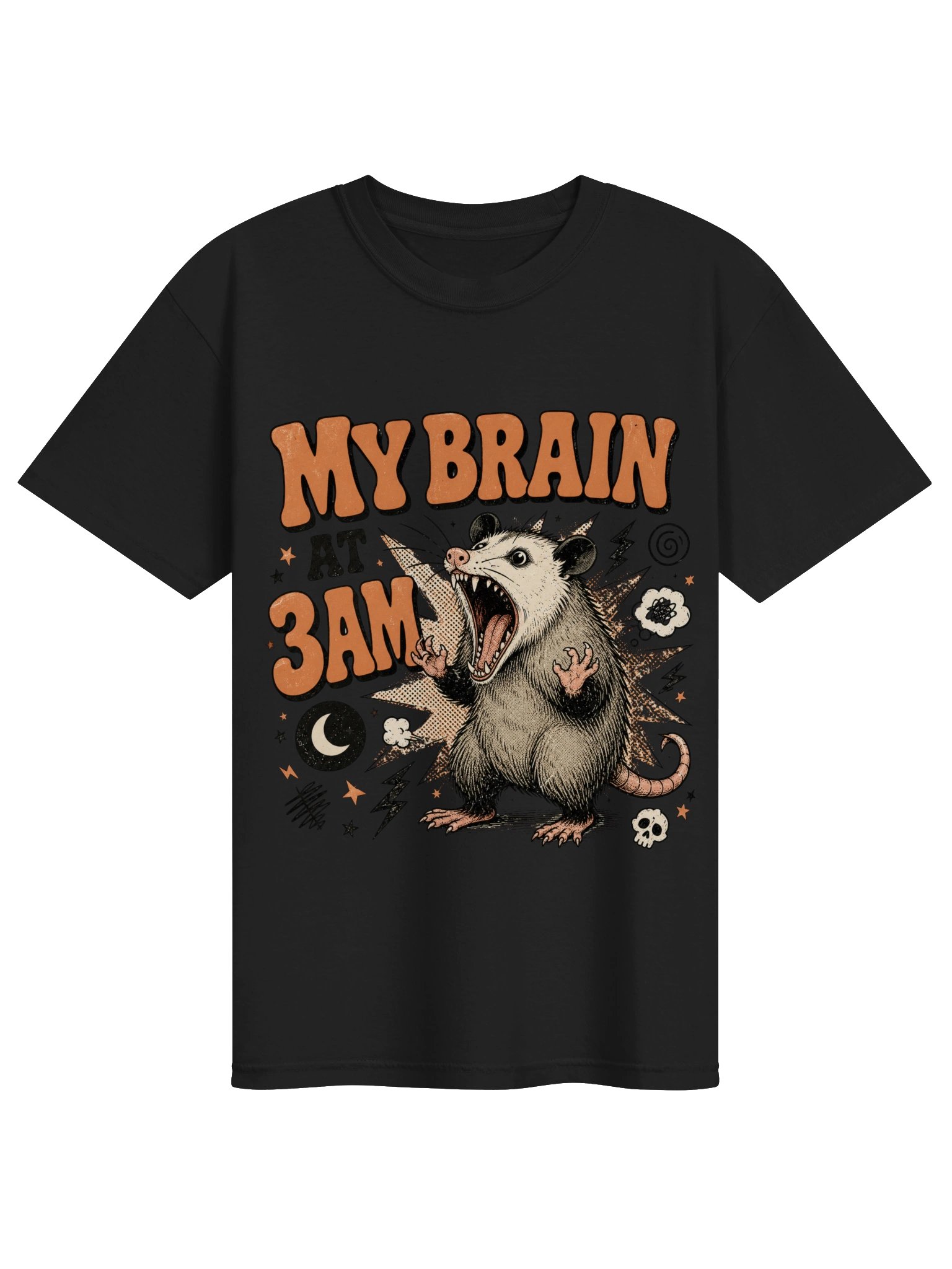 My Brain at 3AM — Screaming Possum Tee product image (1)