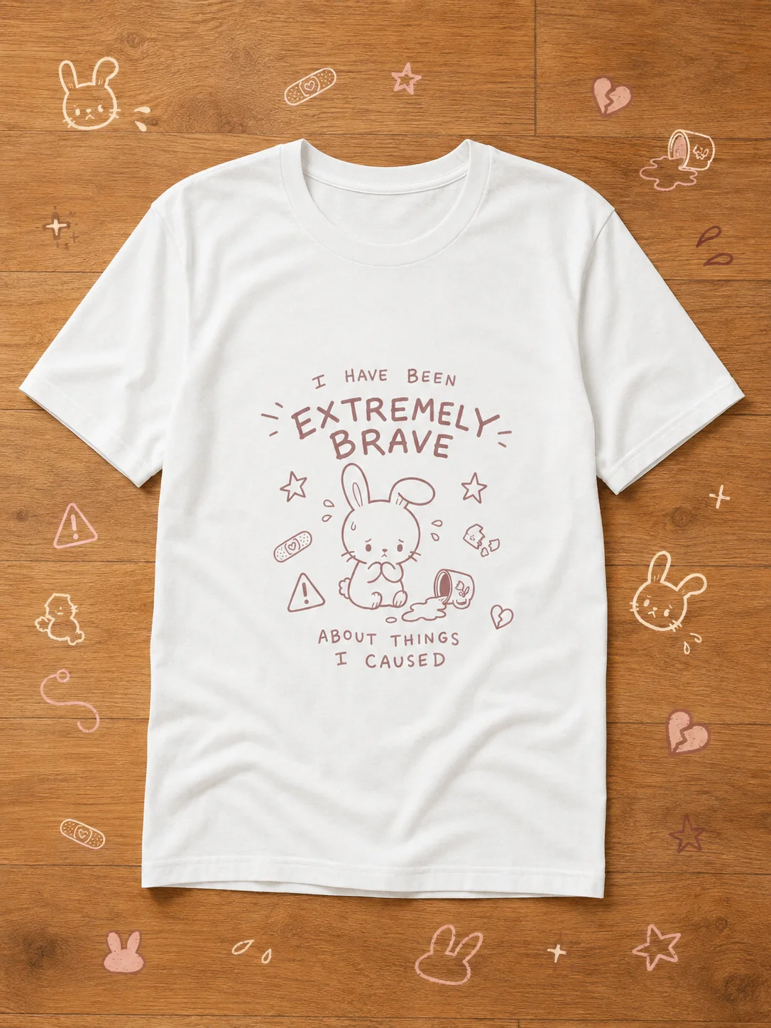 I Have Been Brave About Things I Caused Tee | Kawaii Graphic Tee product image (12)