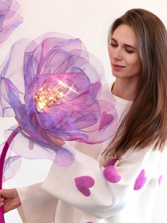 DIY Giant Organza Flower: Templates with Video Tutorial how to make Giant Fabric Flowers product image (1)