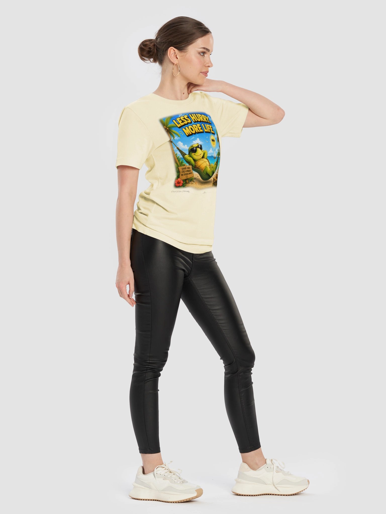 LESS HURRY. MORE LIFE. — Bella+Canvas 3001 Supersoft T-Shirt product image (4)