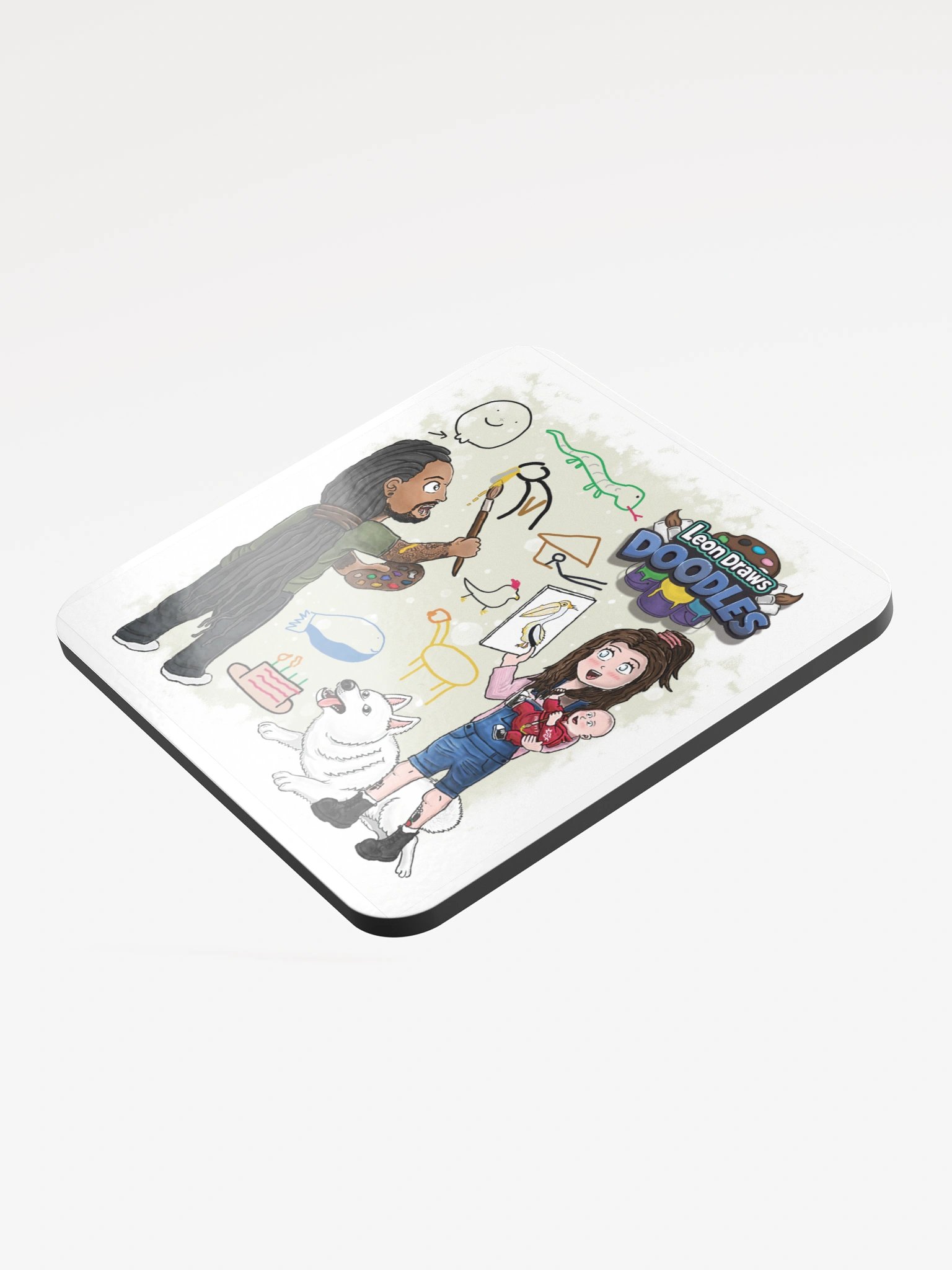 Leon Draws Doodles Coaster product image (3)