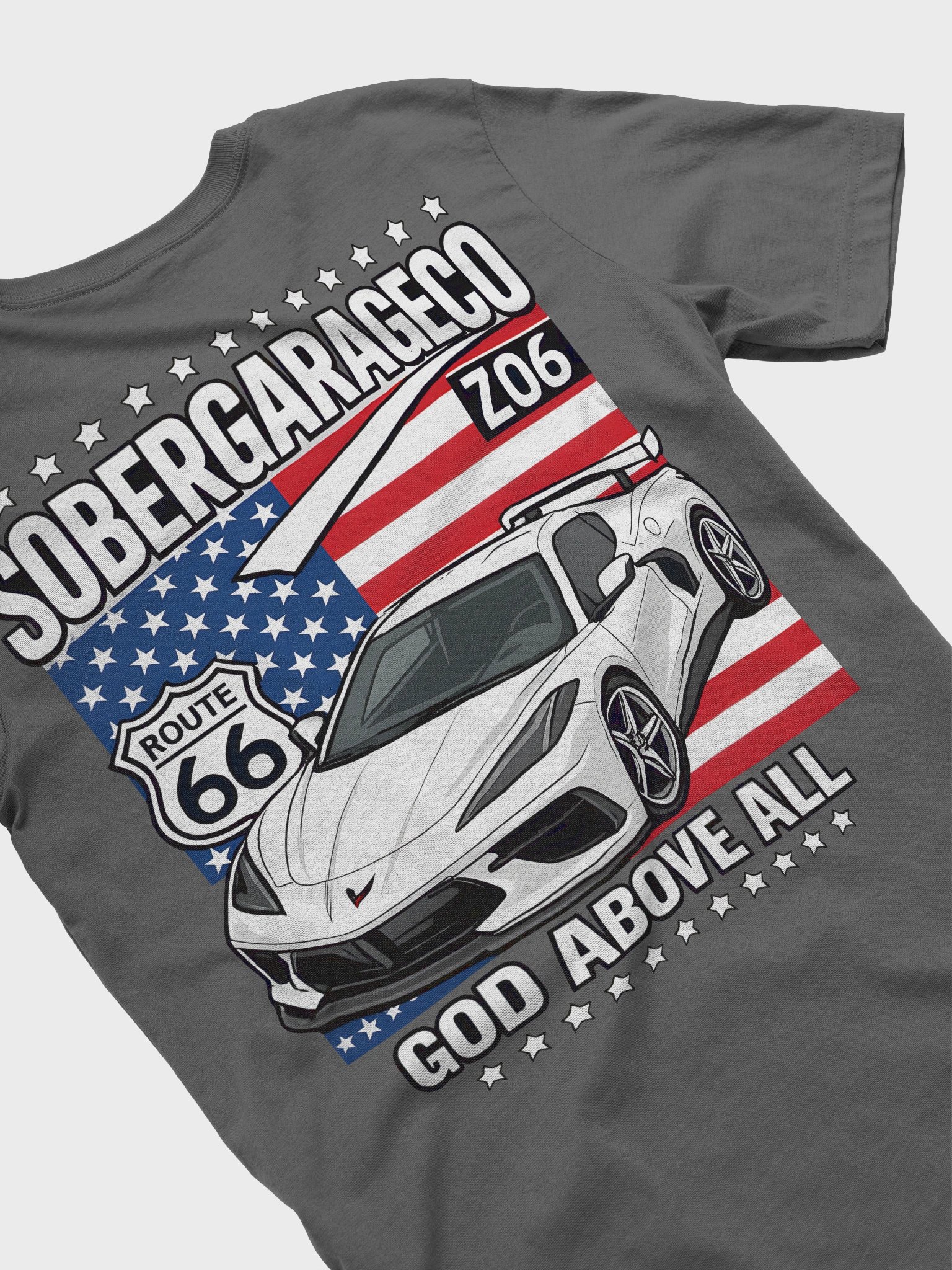 ZO7 C8 Corvette Sober Garage CO Stylized T-Shirt product image (33)