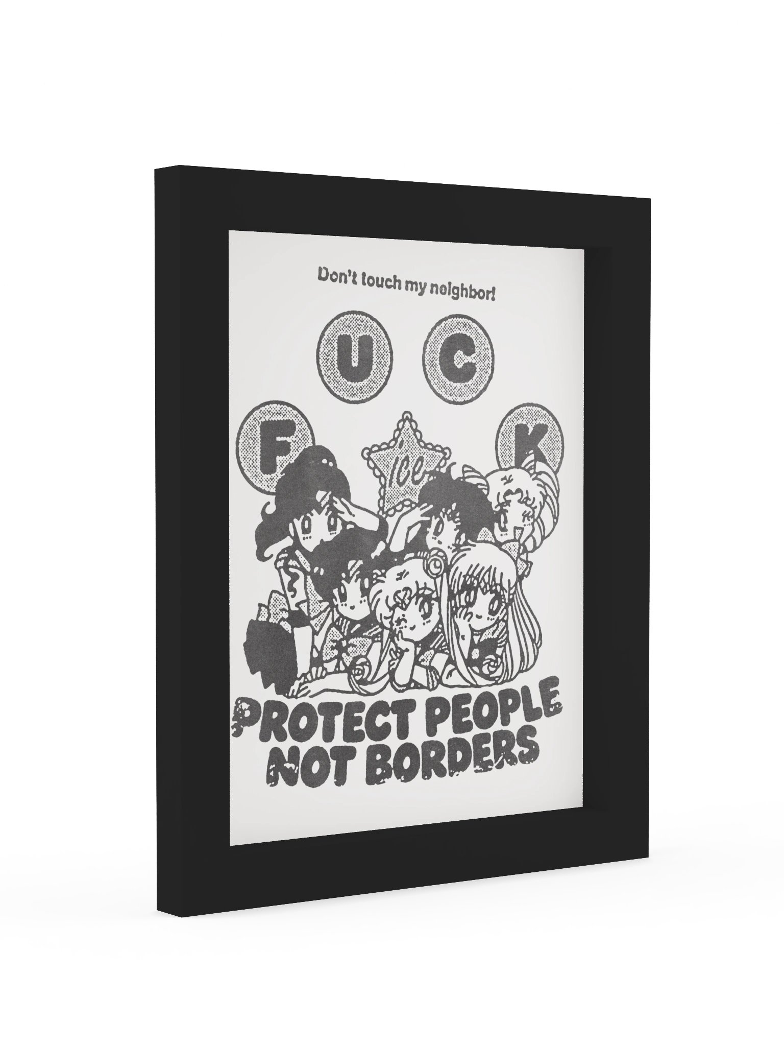 PROTECT PEOPLE ! Framed Print. product image (2)