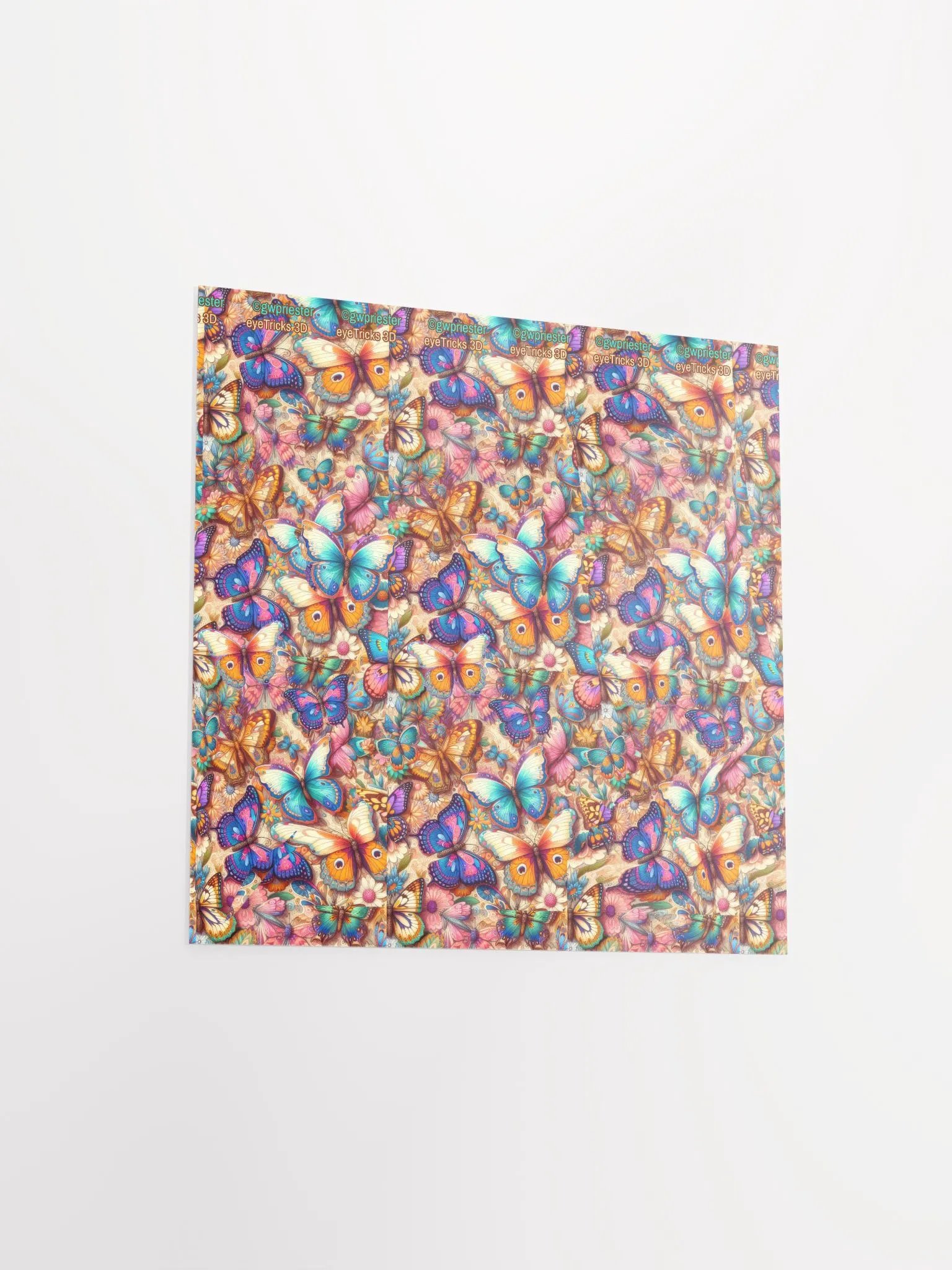 Butterfly Tunnel - 3D Stereogram Poster product image (13)