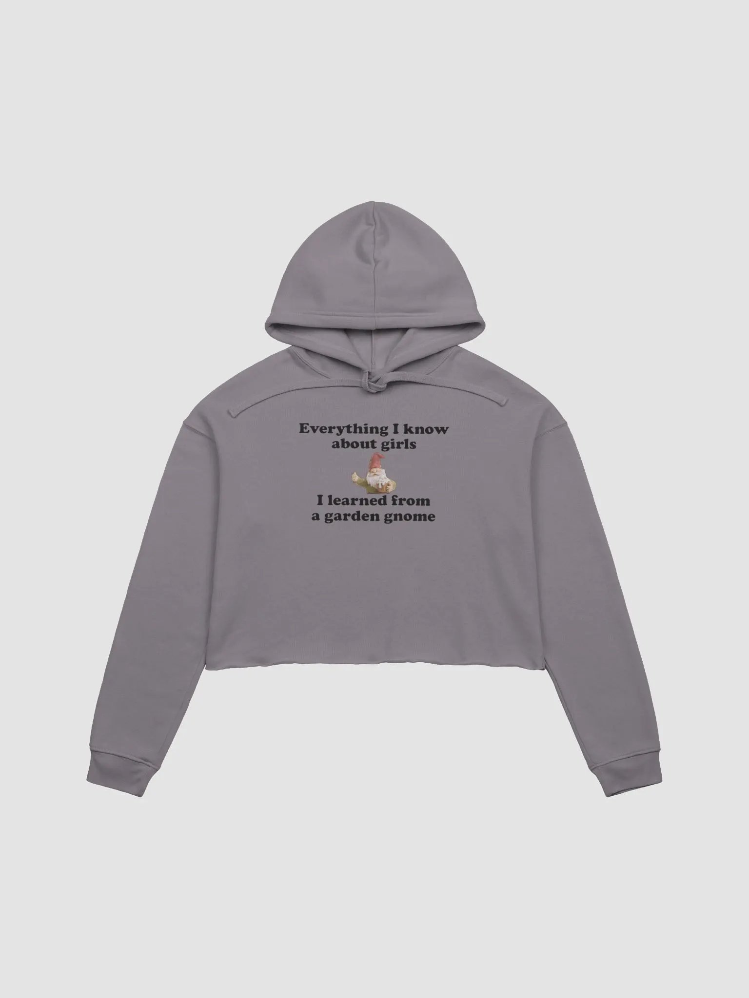 Everything I know about girls fleece crop hoodie product image (2)