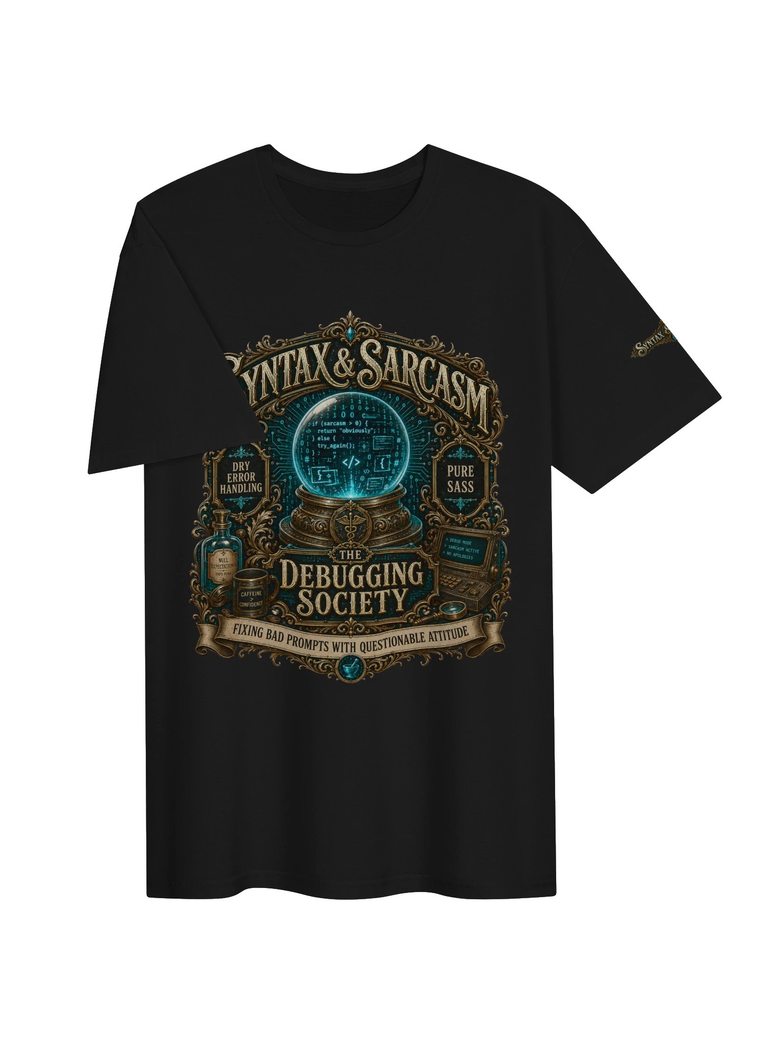Syntax & Sarcasm Debugging Society Softstyle Coding T-Shirt product image (33)