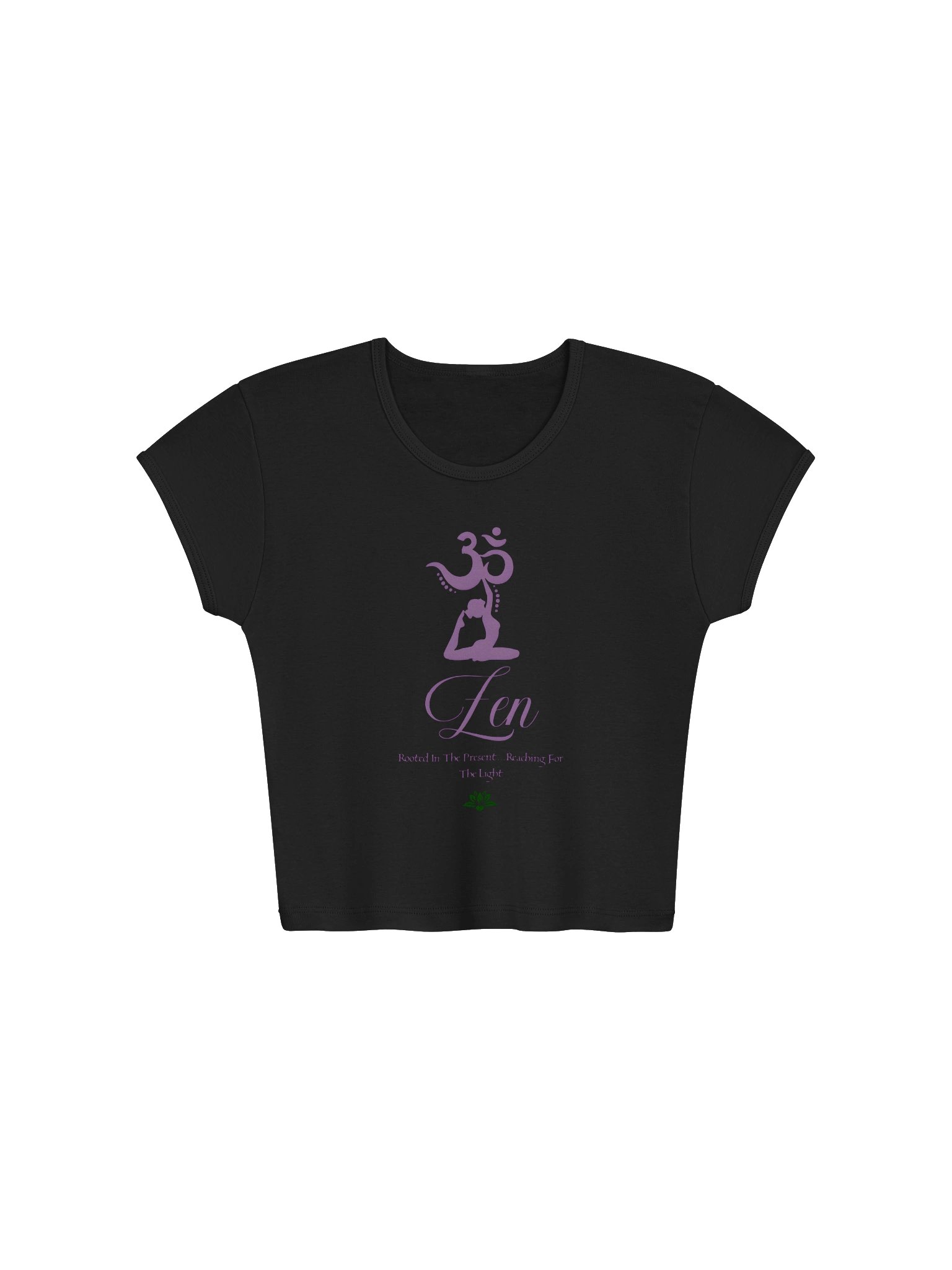 Zen Om Meditative Graphic Crop Tee product image (1)