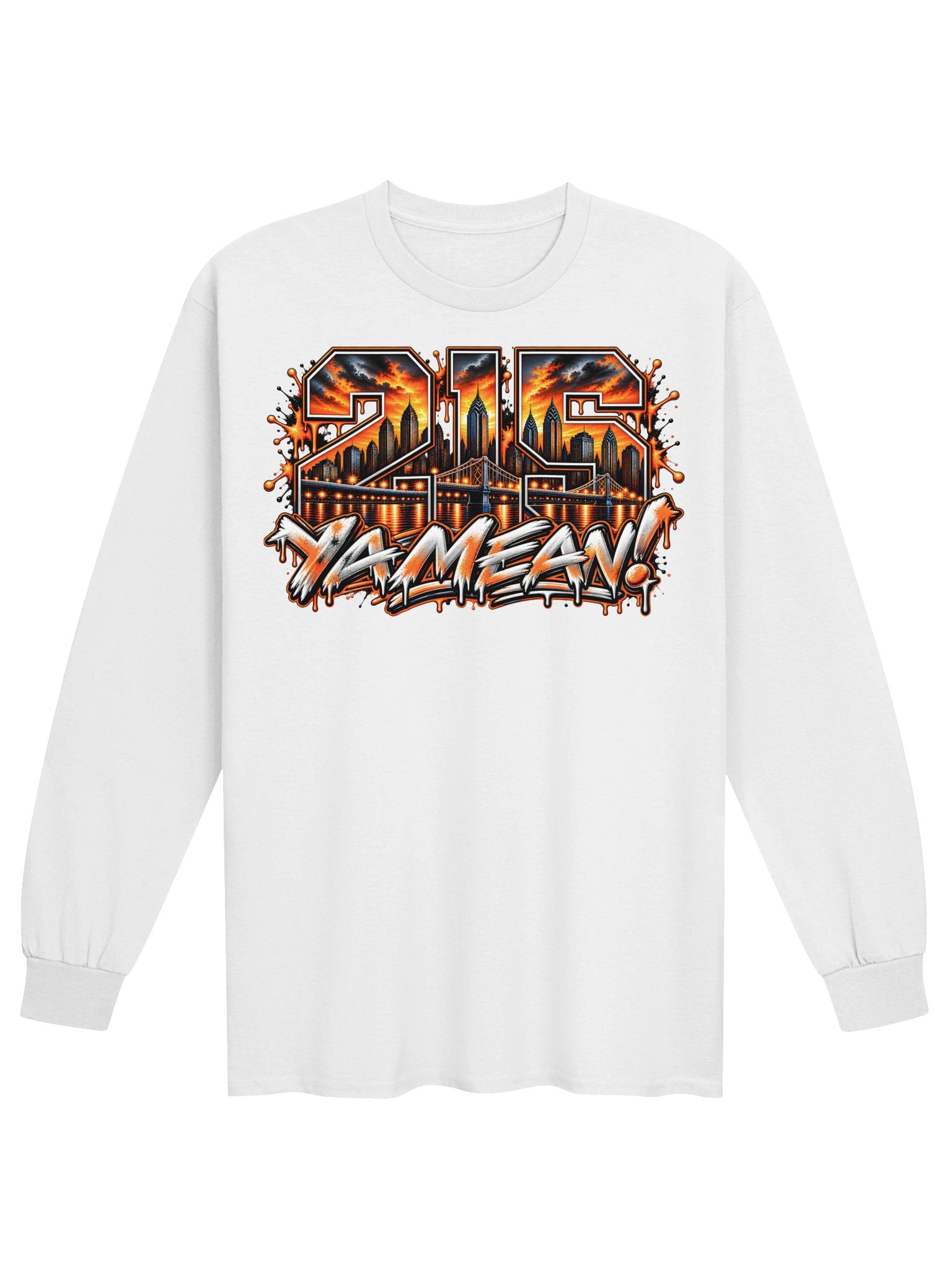 Philadelphia City Edition "215" Long Sleeve T-Shirt By Blacktop Brand product image (17)