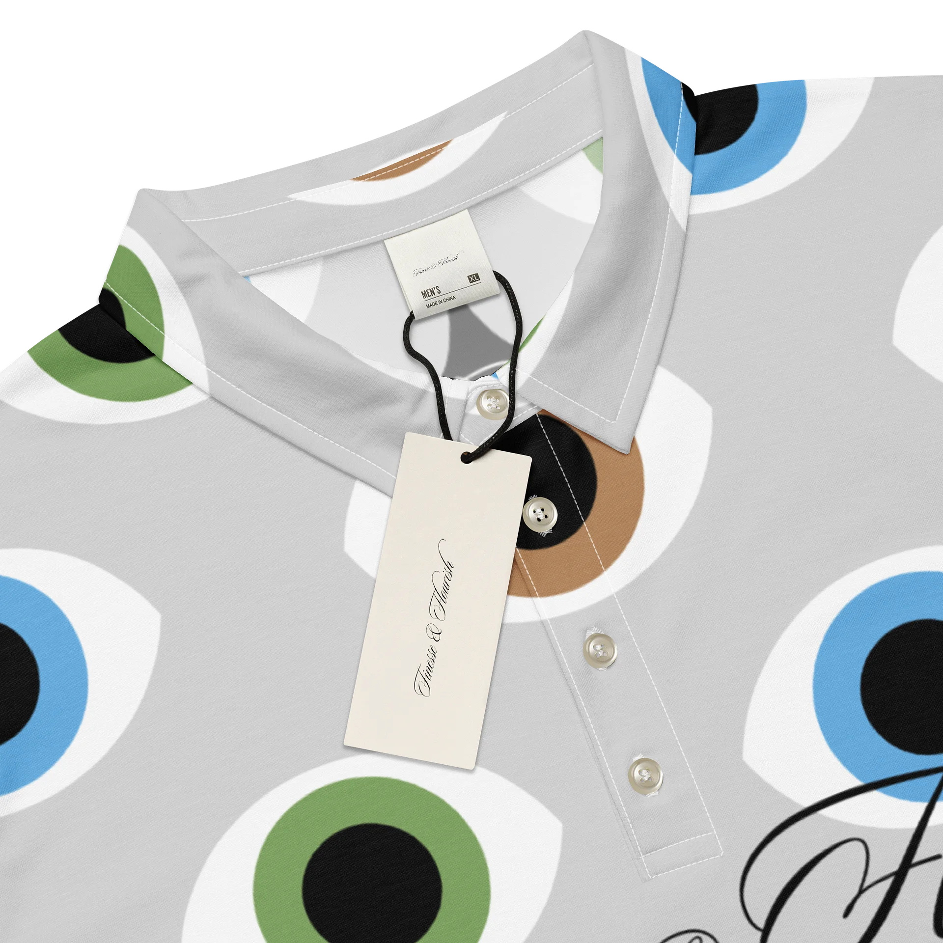 F&F Big Script All Eyes on Me Slim Fit Polo Shirt product image (4)