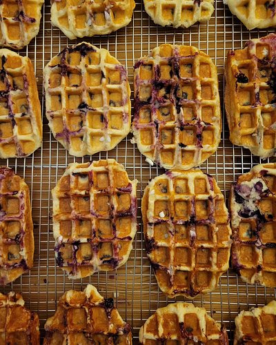 Our blueberry waffles have taken over! Looks like the Ham & Cheese has officially been dethroned as the fan favorite waffle. ...