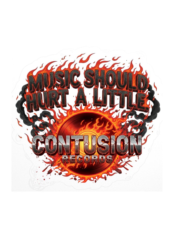 Fiery Message Vinyl Kiss Cut Stickers product image (2)