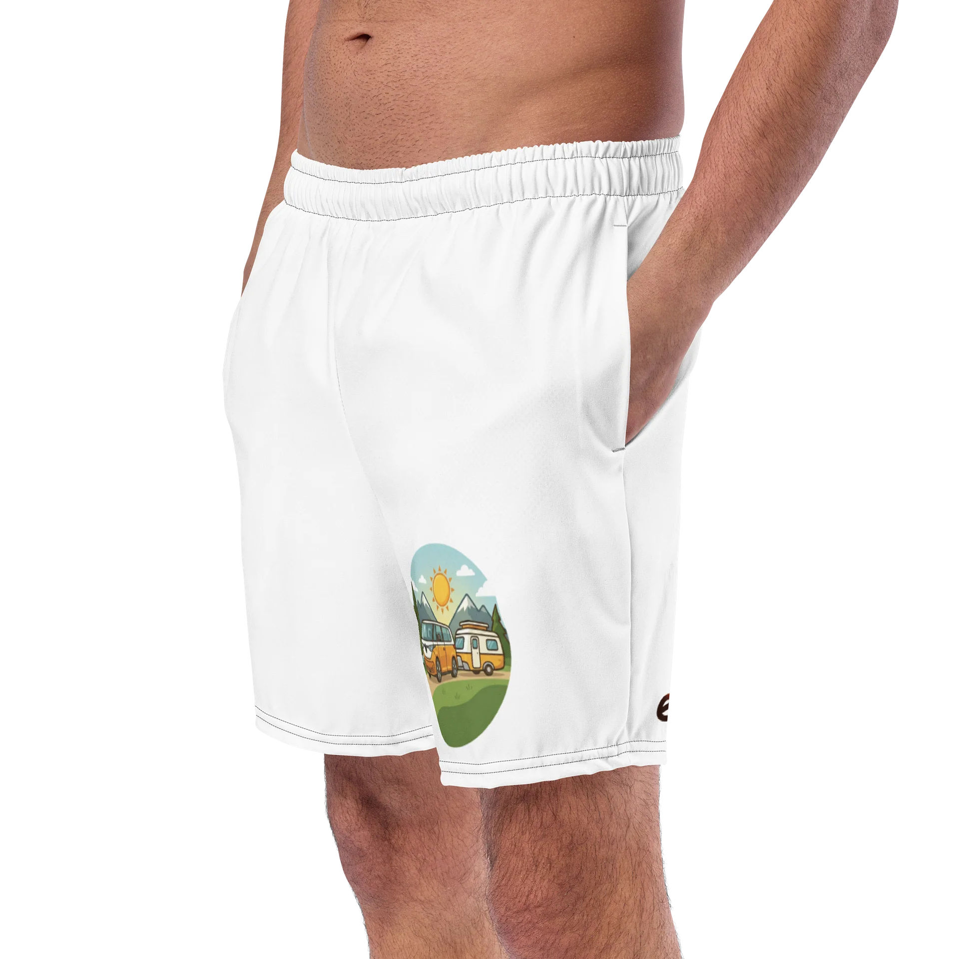 All-Over Print Swim Trunks Elektro Camping product image (2)