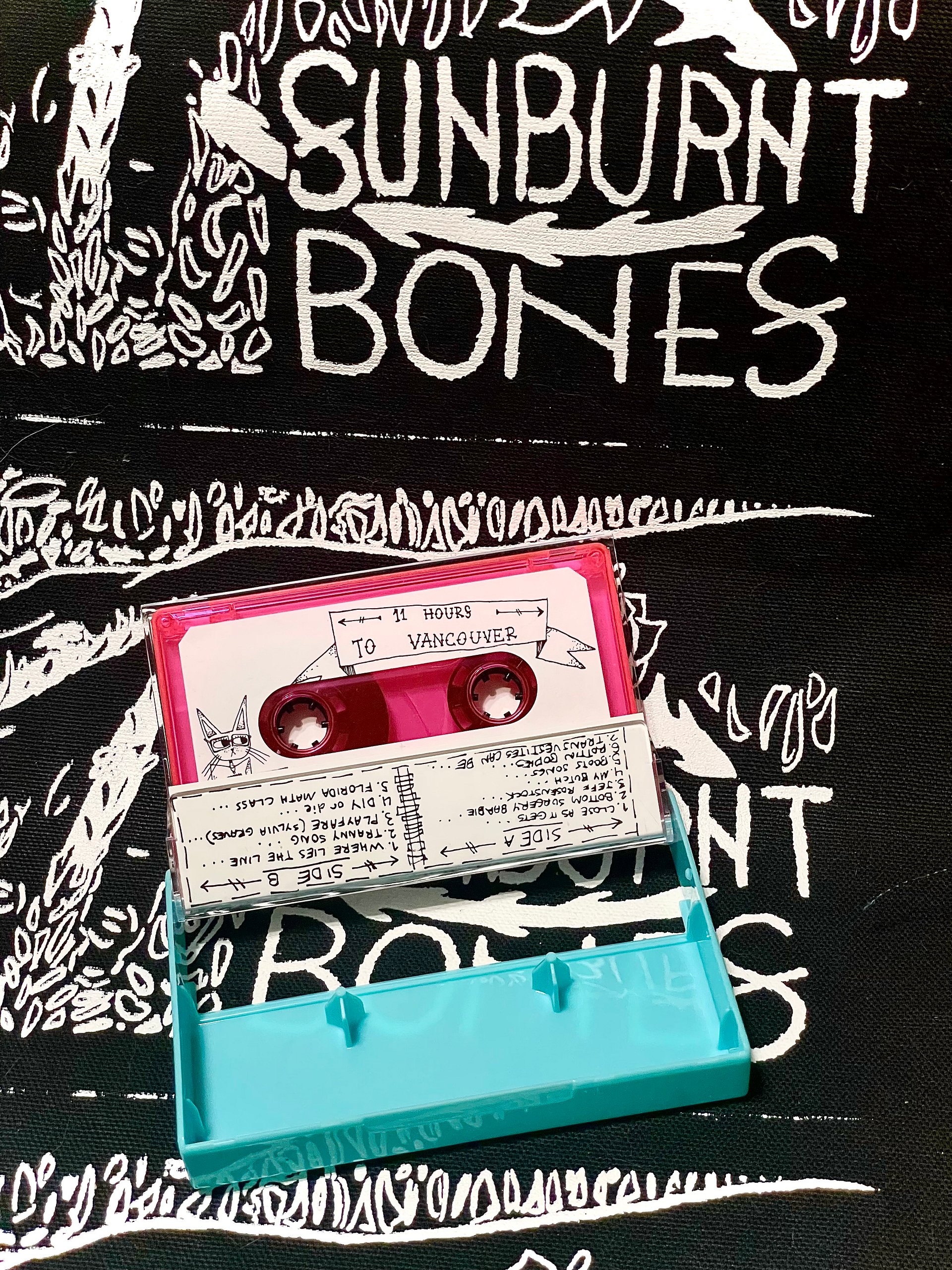 Sunburnt Bones - 11 Hours To Vancouver / Missed History [Cassette] product image (2)