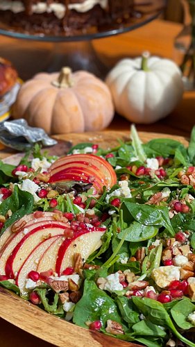 It’s apple season, baby! My delicious Apple Season Salad celebrates fall flavors with thinly sliced apples, pomegranate seeds...