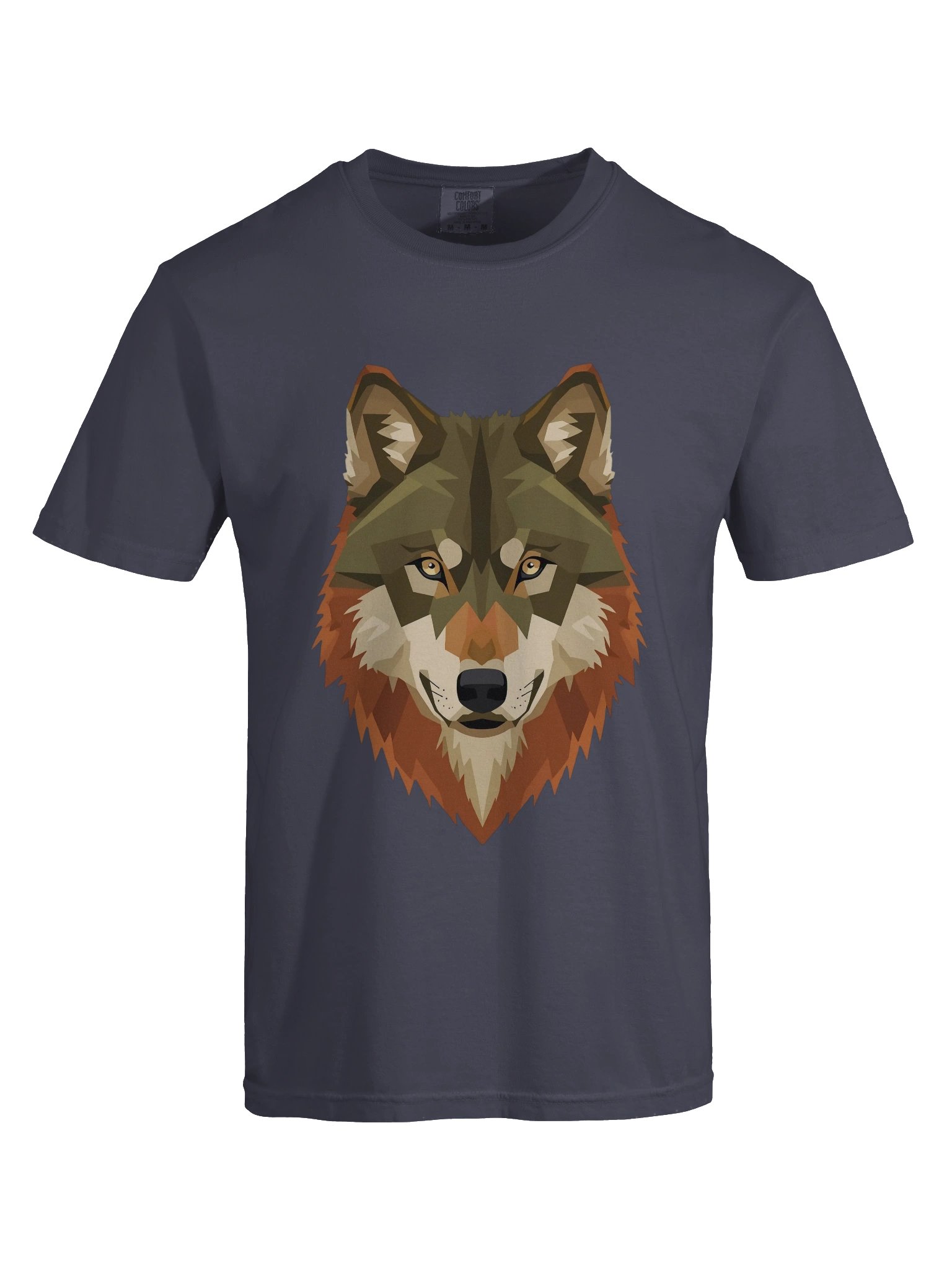 Geometric Wolf Head T-Shirt product image (59)