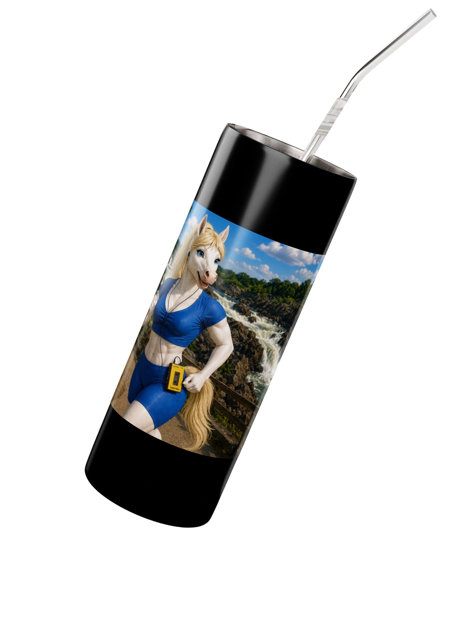 Mystery Mare Jogging Tumbler. product image (2)