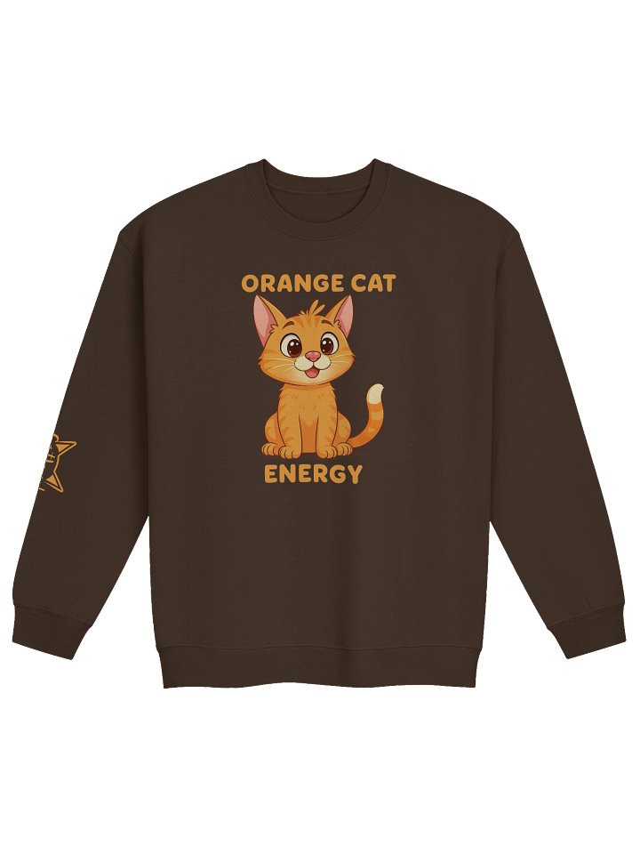 ORANGE CAT ENERGY CREWNECK product image (2)