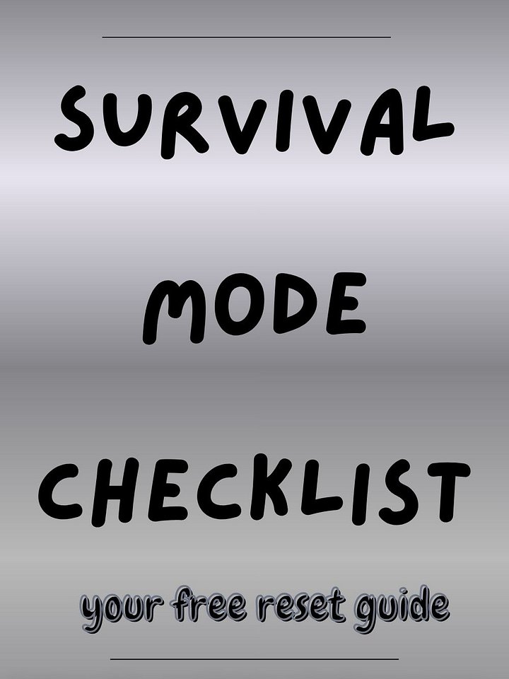 Survival Mode Checklist product image (1)