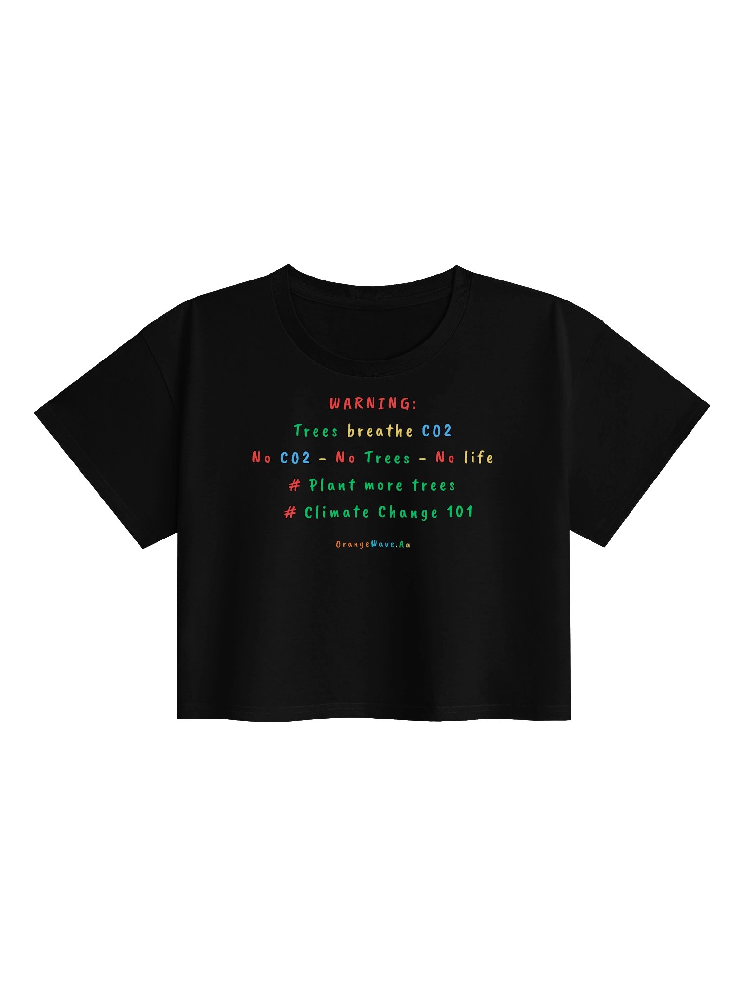 Trees breathe CO2 Crop Top product image (4)