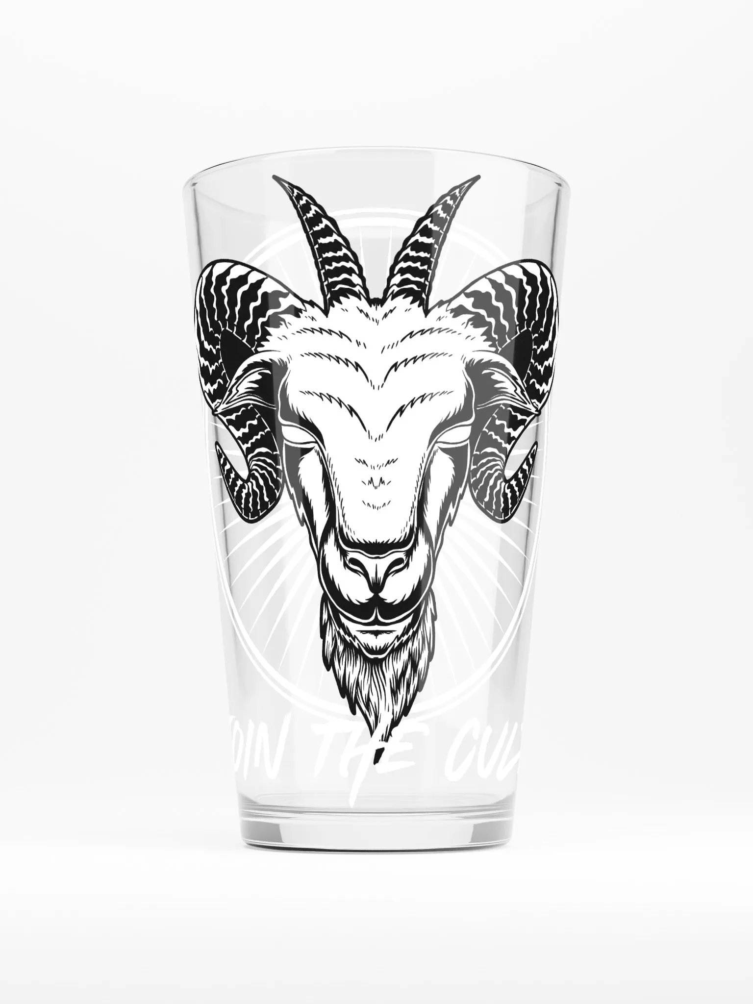 Cult pint glass product image (1)