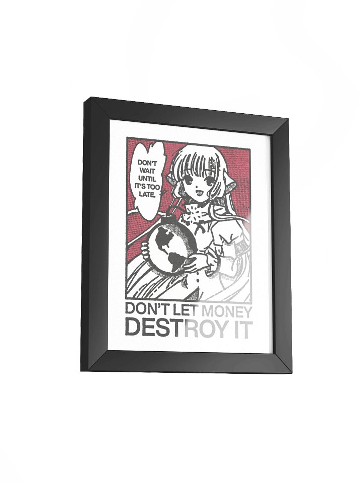 DON'T LETS THE MONEY ! Framed Print. product image (2)