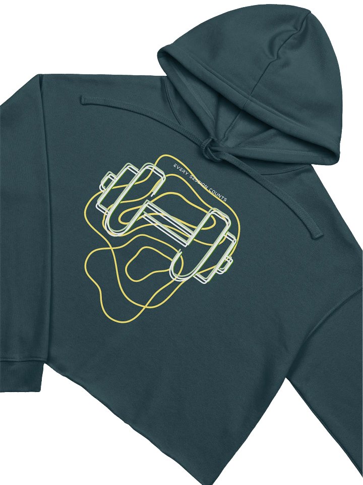 Strength in Style Dumbbell Crop Hoodie product image (2)