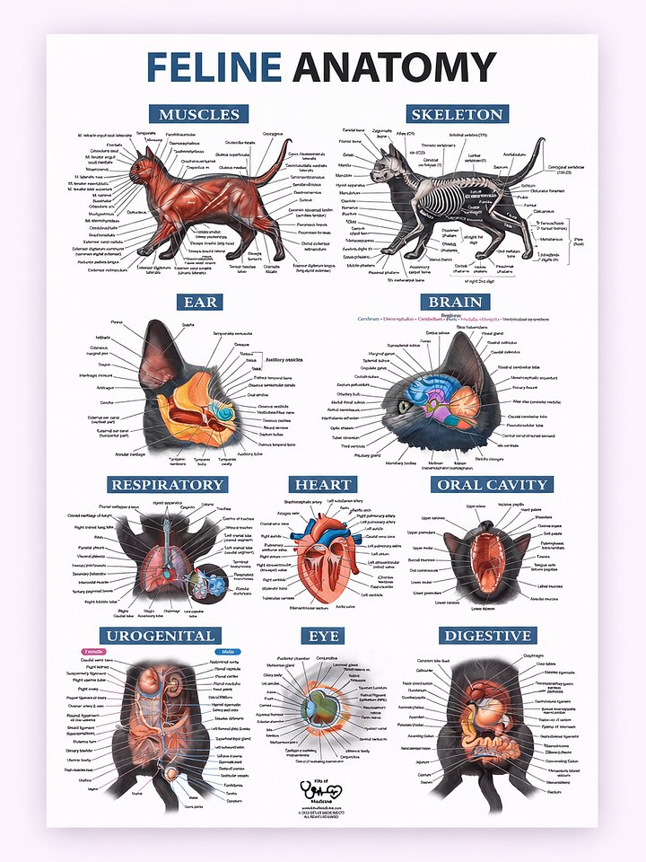 Feline Anatomy Poster product image (1)