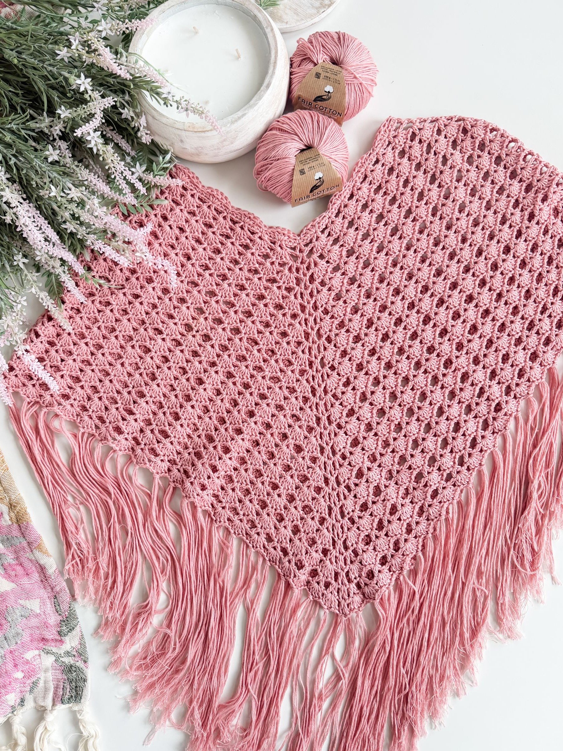 Sienna Shell Stitch Poncho Crochet Pattern product image (3)