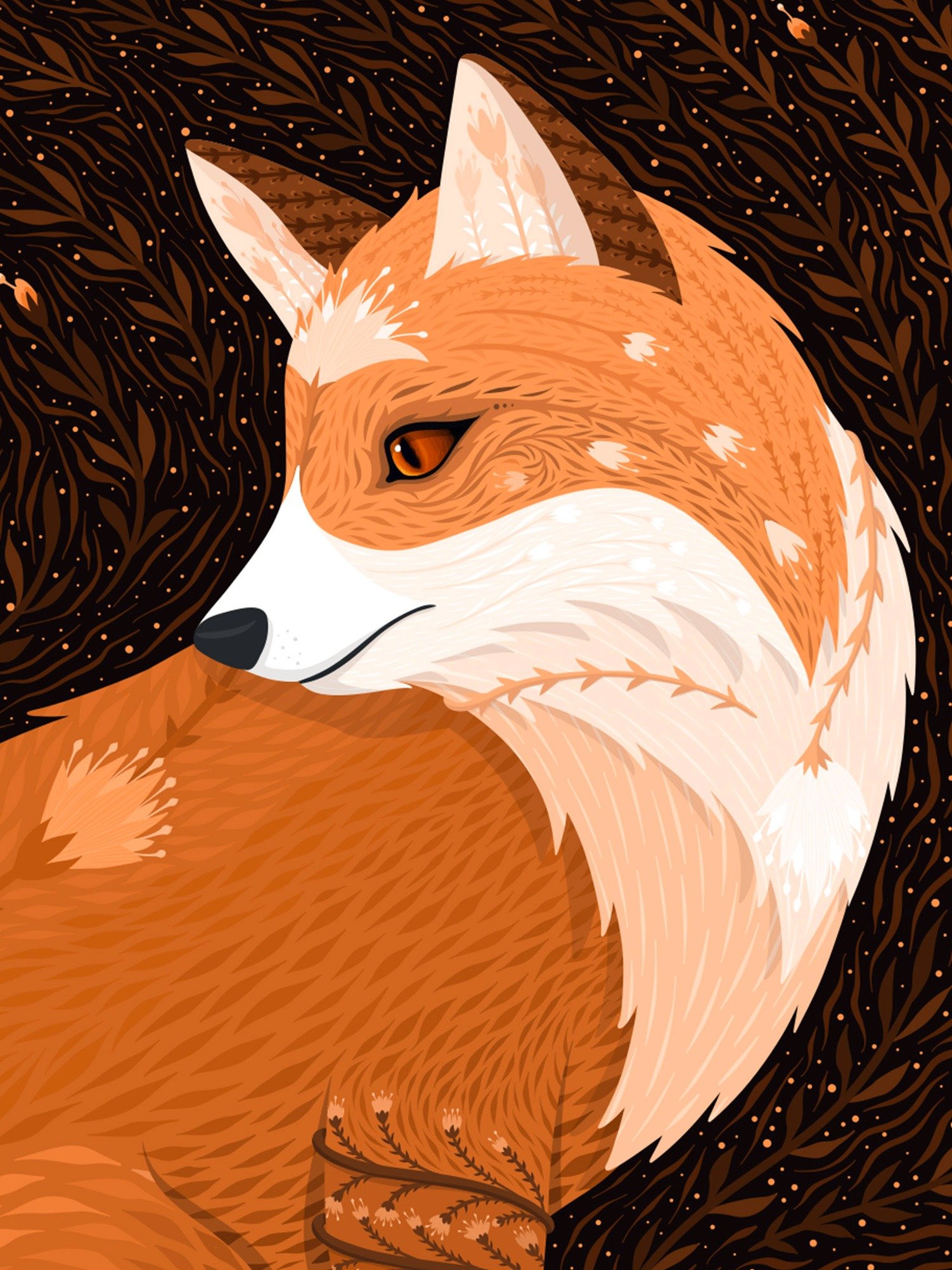 Whimsical Red Fox Art product image (2)